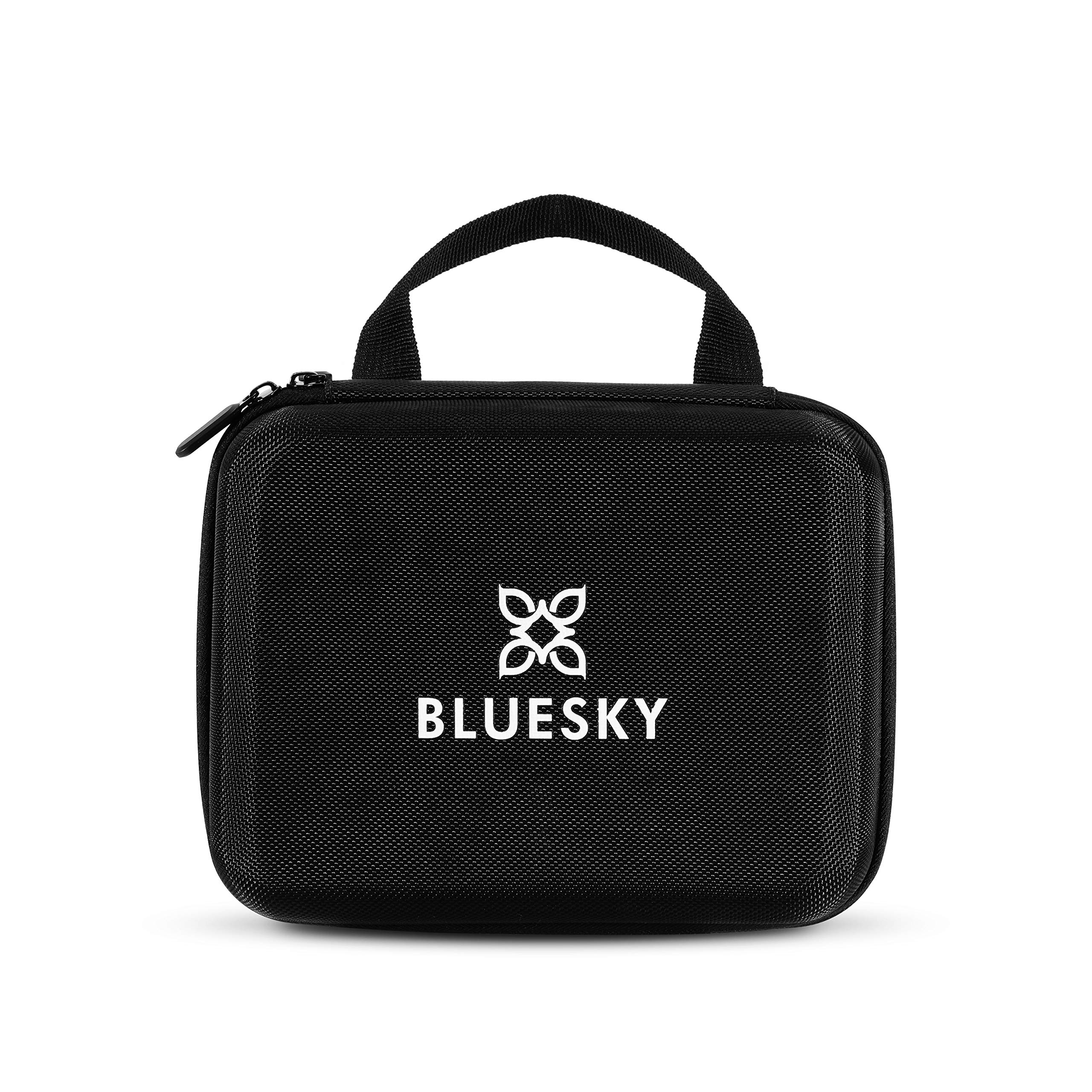 Bluesky Essentials - Kit per unghie in gel con organizer/custodia, mini lampada per unghie, base e top coat, smalto gel rosa muschio, lima e tampone, bastoncini per cuticole, salviette detergenti,