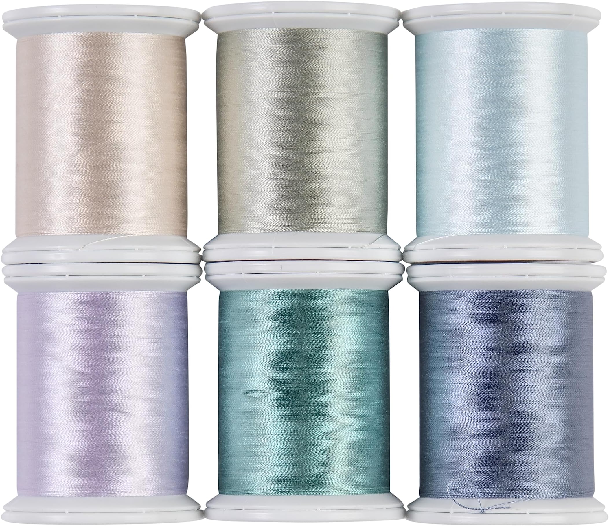 Superior Threads Kimono Silk Sewing Quilting Thread 220 Yard Spool 6-Pack (Winter)