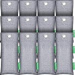 Activated Charcoal Odor Absorber pour une odeur forte dans le sous-sol, les voitures, les placards, la fumée, les chaussures. 8 Boîte de charbon de bambou Air Sacs de purification Désodorisant Omore Eliminator pour la maison