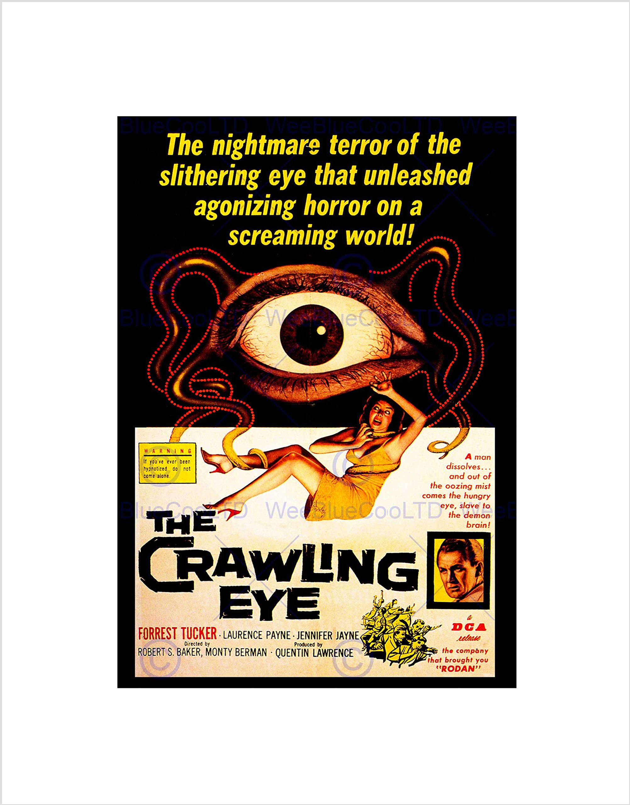 Wee Blue Coo Film Crawling Eye Trollenborg Terror Monster Sci Fi Horror Art Wall Art Print