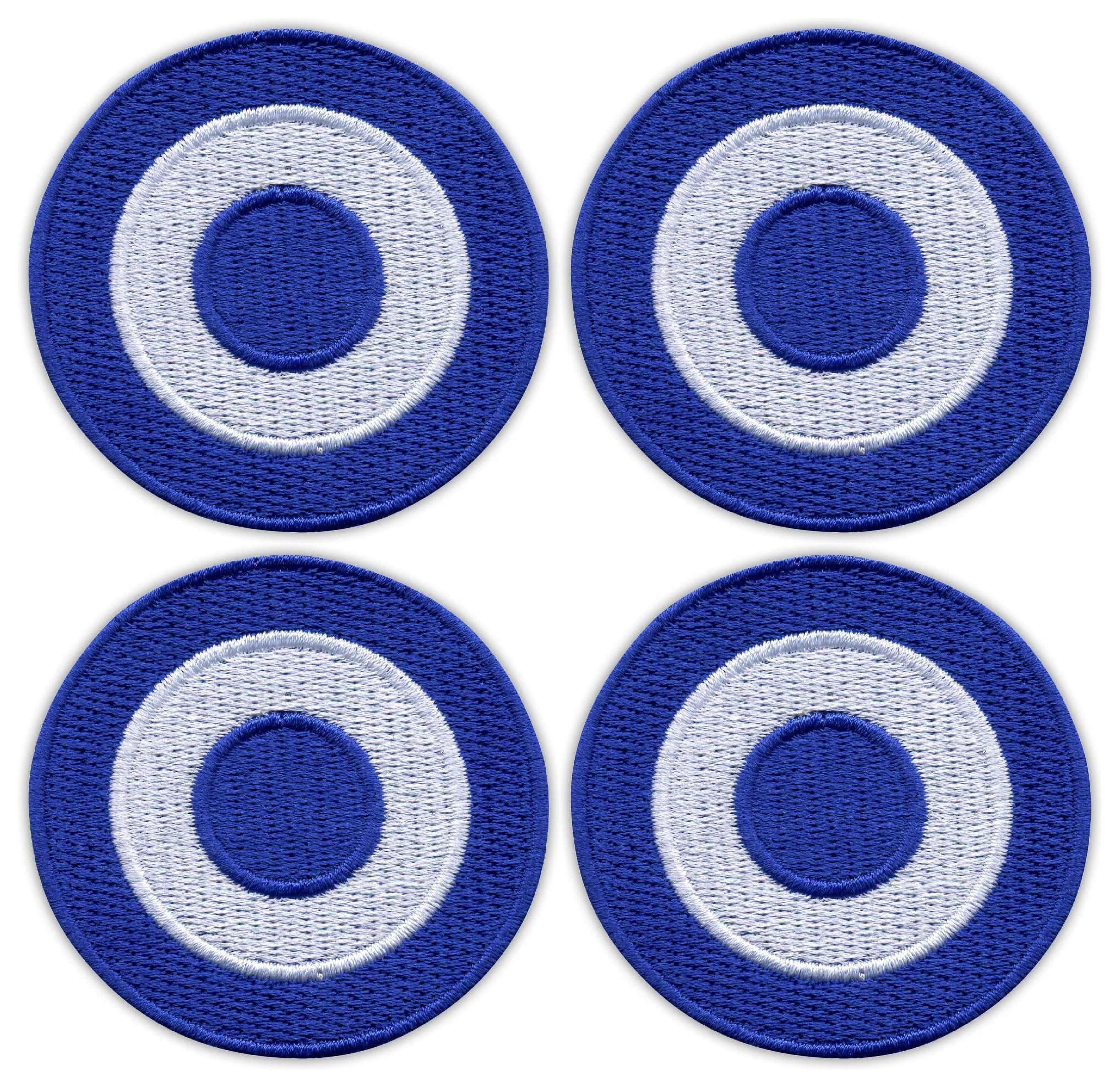 Patch brodé Hellenic Air Force lot de 4 insignes militaires noirs avec attaches Velcro