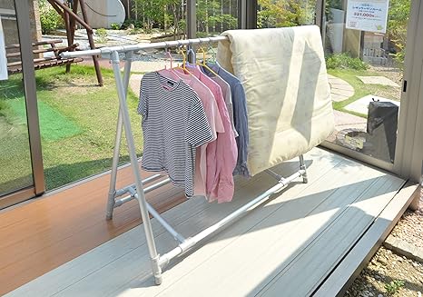 Amazon 奥行きの狭い場所でも使える アルミa型布団干し ベランダに最適 Diy 工具 ガーデン