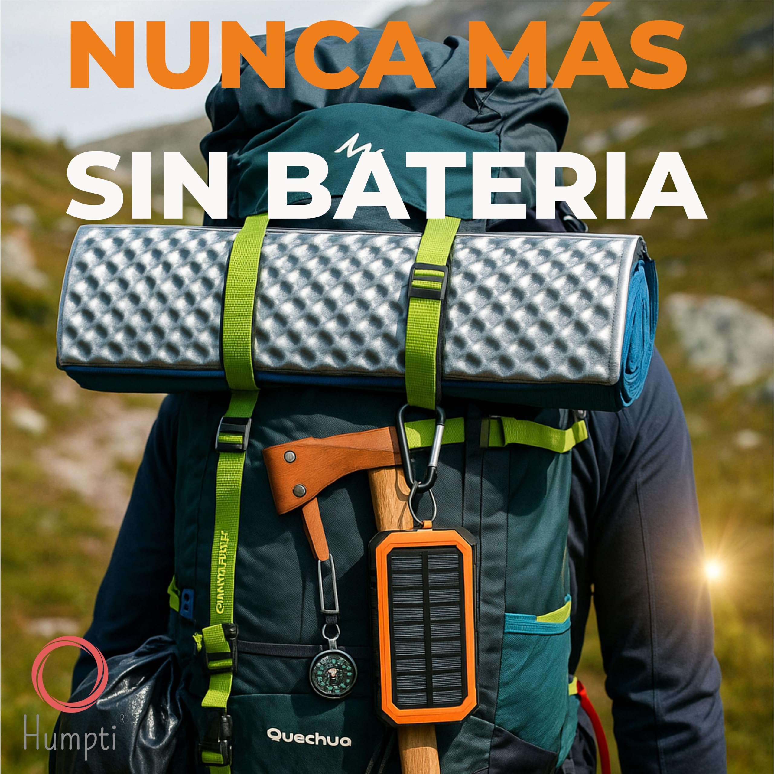 Bateria Solar Portatil Potente 20000mah, Kit Supervivencia UE 2025, Cargador Solar para Movil, Bateria Externa, Power Bank, Generador Portatil