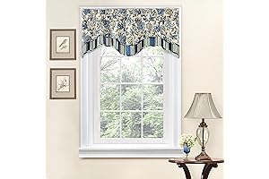 Waverly Traditions Navarra Farmhouse Scalloped Living Room Valance
