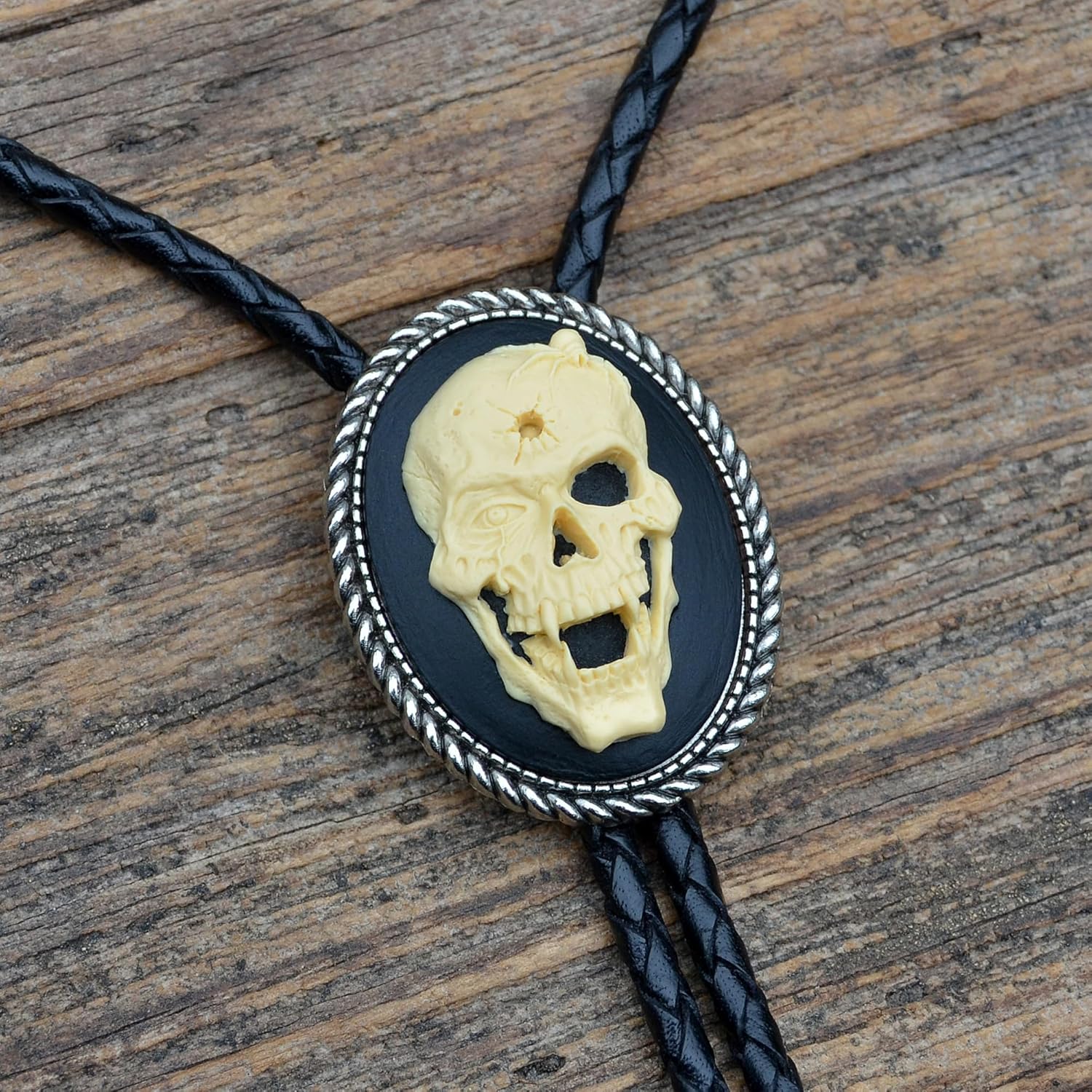 Death Skull Bolo Tie