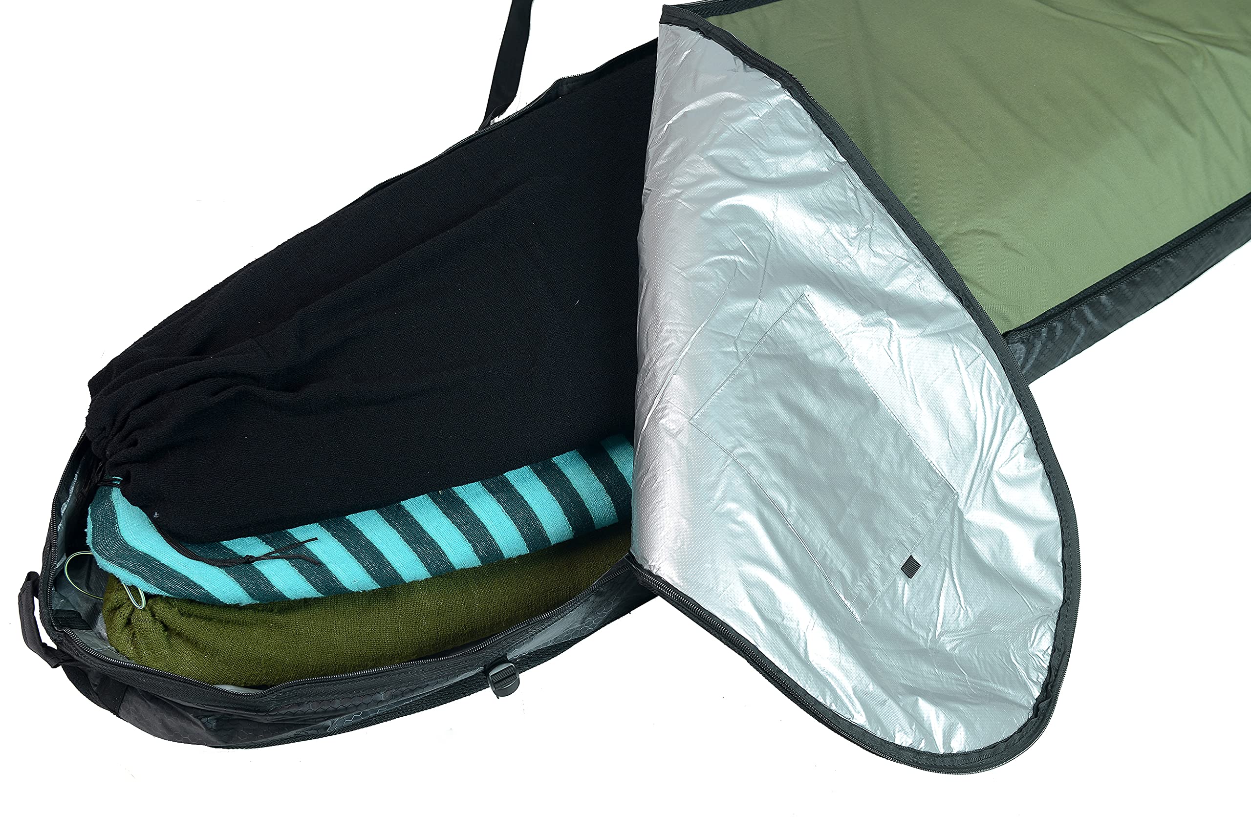 Slab-Funda Surf Travel Army/Black 2/3 Tablas