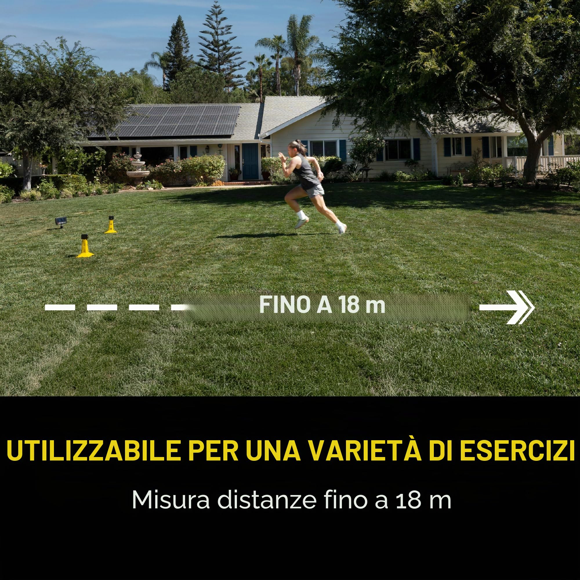 SKLZ Speed Gates – Sistema di Allenamento per Velocità con Sensori,Timer e Borsa,Misura fino a 45,72 Metri,Registra 50 Tempi Recenti,Uso Interno/Esterno per Allenamenti di Velocità e Potenza