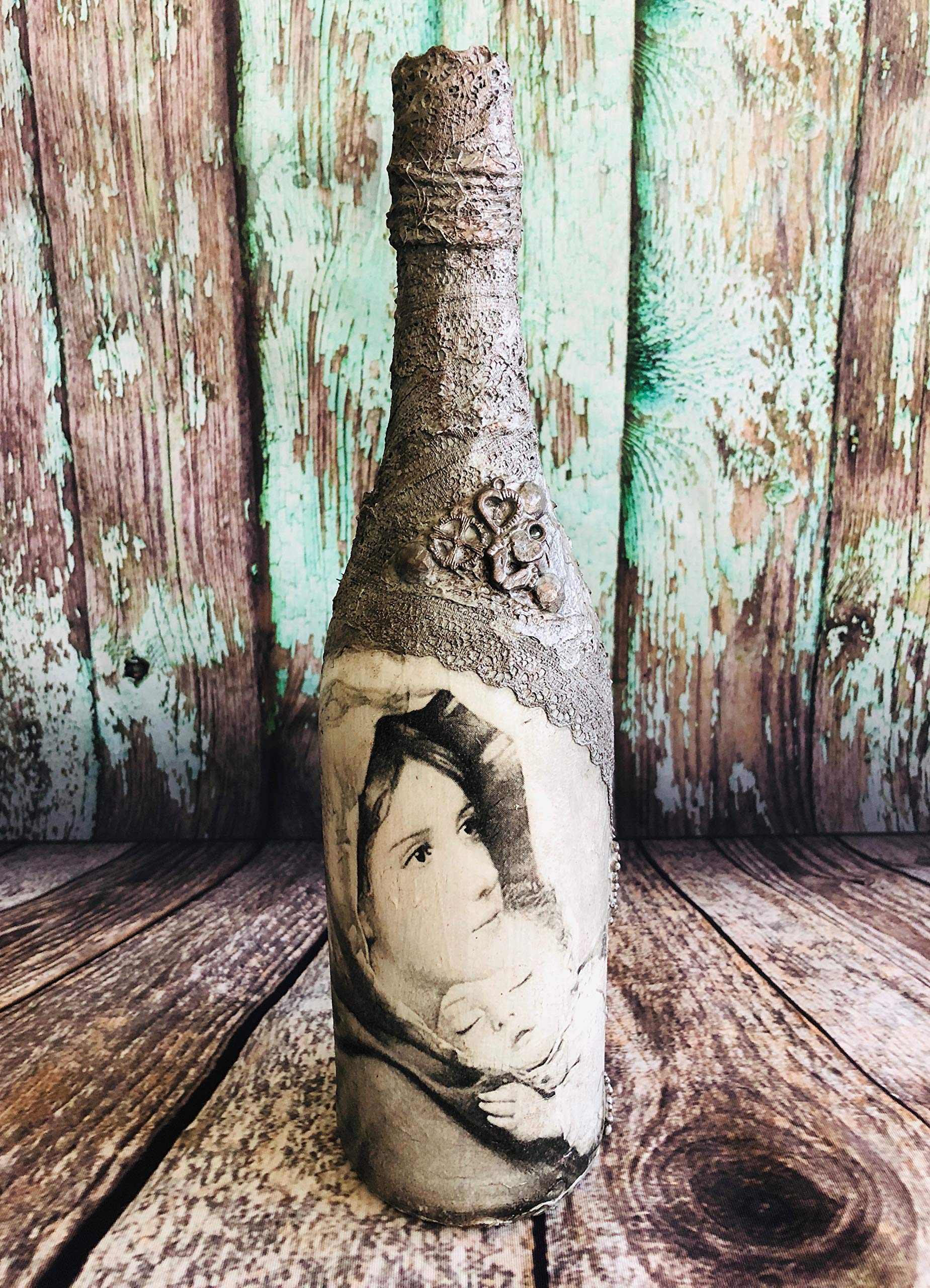 Decoupage Glass Vase Decor For You