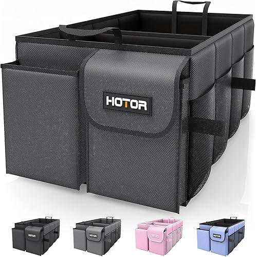 Miniatura 27 de HOTOR Organizador de maletero de gran capacidad: plegable para SUV y sedanes, organización resistente para accesorios de automóvil, herramientas,