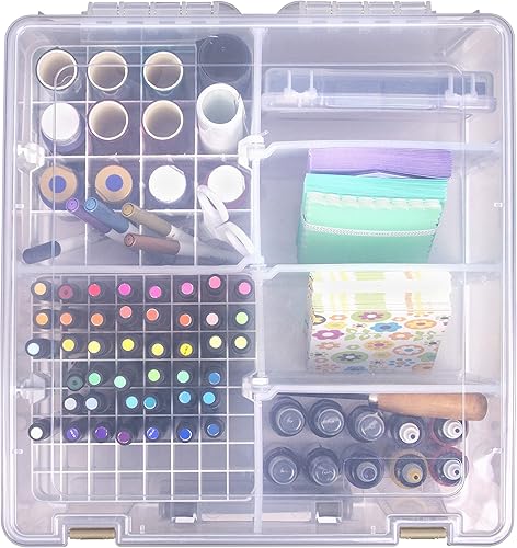 Miniatura 21 de ArtBin 6993SP Super Satchel Double Deep con bandeja de accesorios para manualidades en papel, transparente, 1 bolsa y 1 bandeja