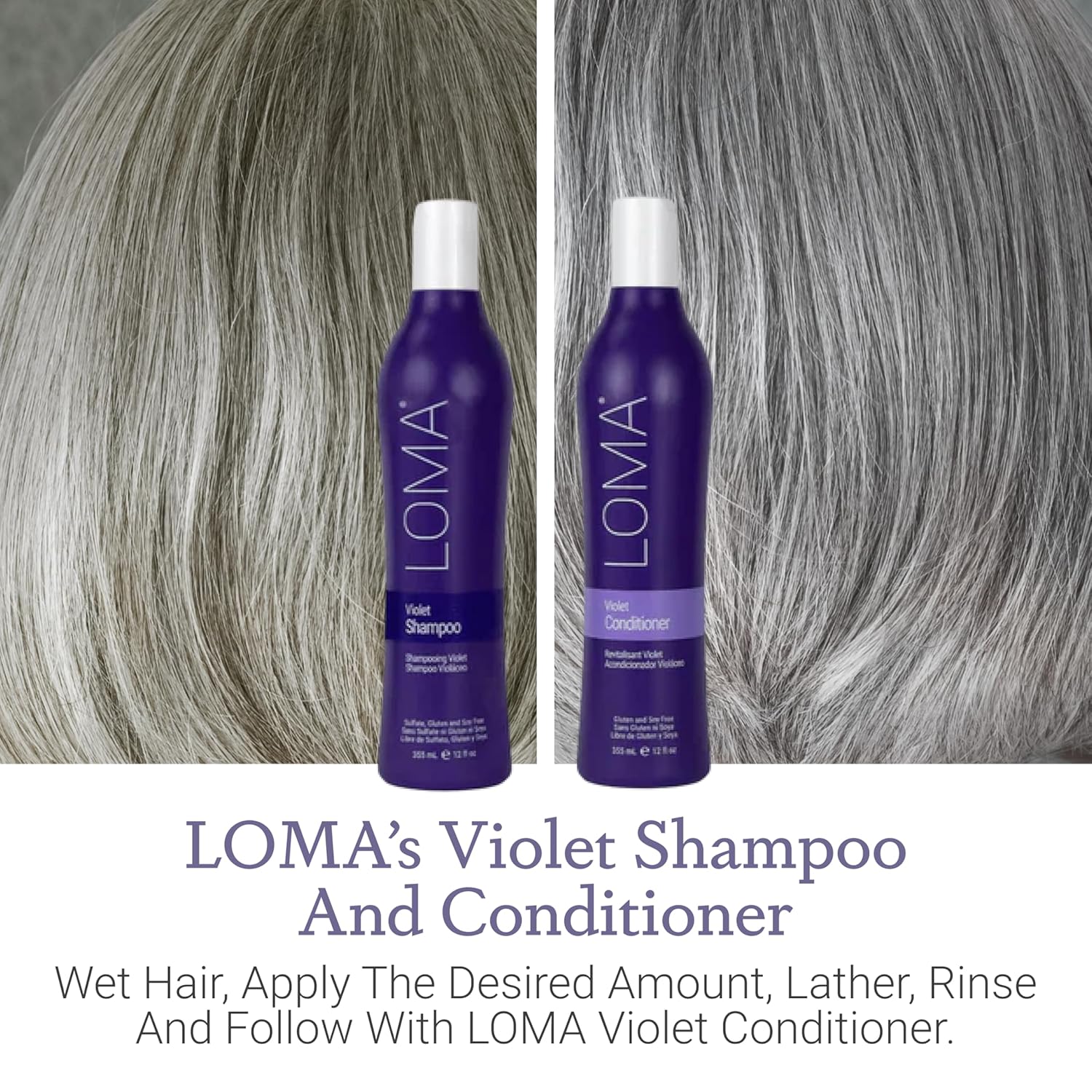 Loma Hair Care Violet Duo: Shampoo and Conditioner - Image 6