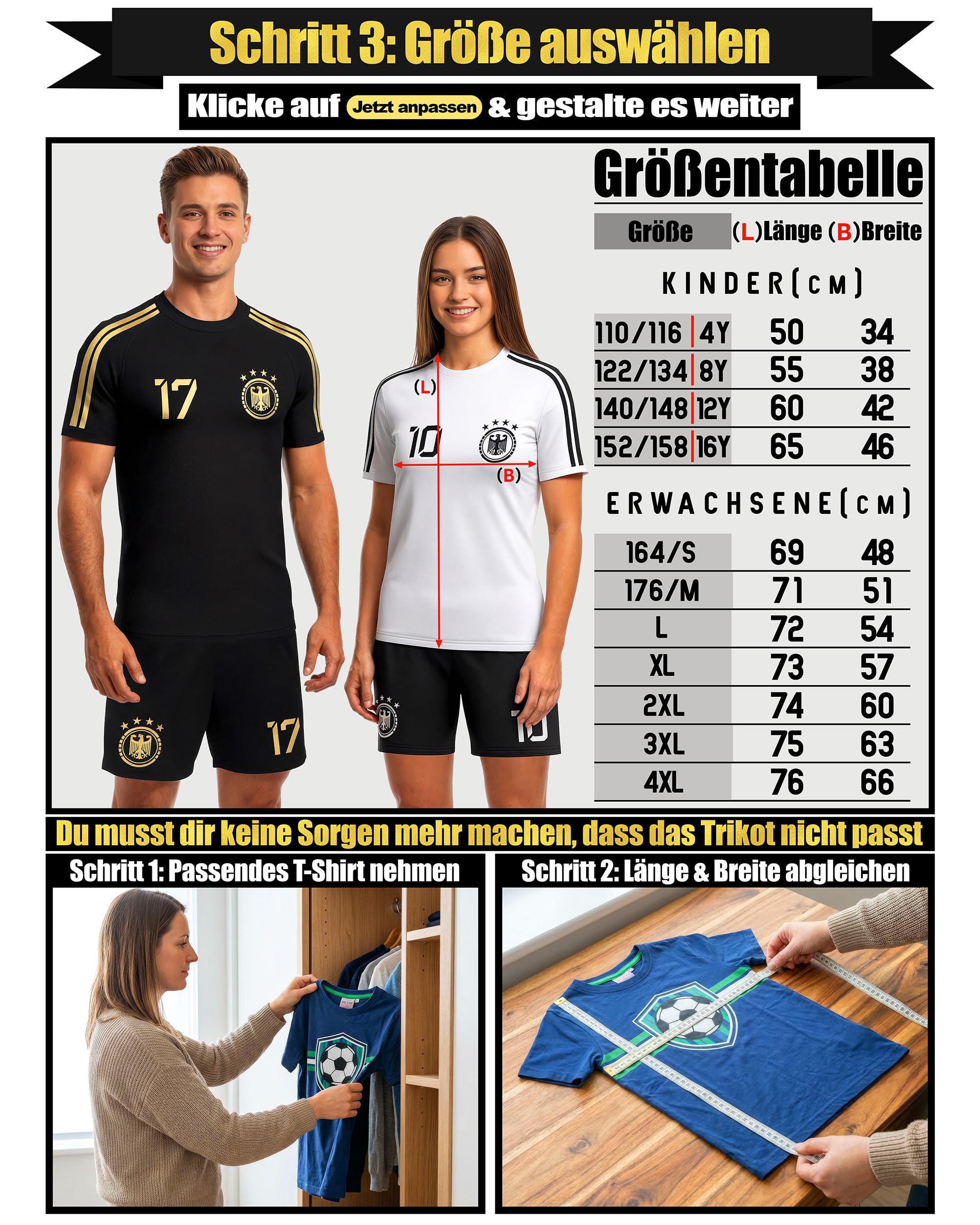Deutschland Trikot Kinder Herren Damen WM 2026 Fussball Geschenke Jungen Coole Sachen für Jungs Fußball Trainingsanzug Tshirt EM Shirt geschenk junge 10 jahre Fußballtrikot Mädchen Set IIIII20Fo7IIIII