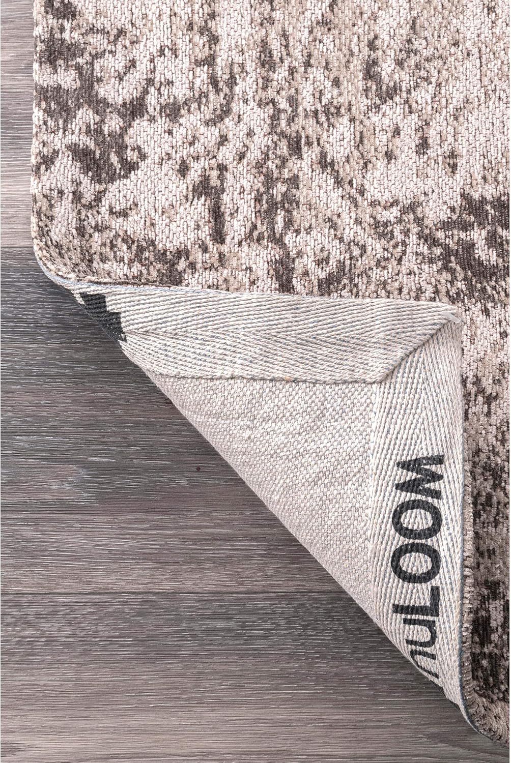 Shawanna Gray Vintage Wool and Synthetic Accent Rug