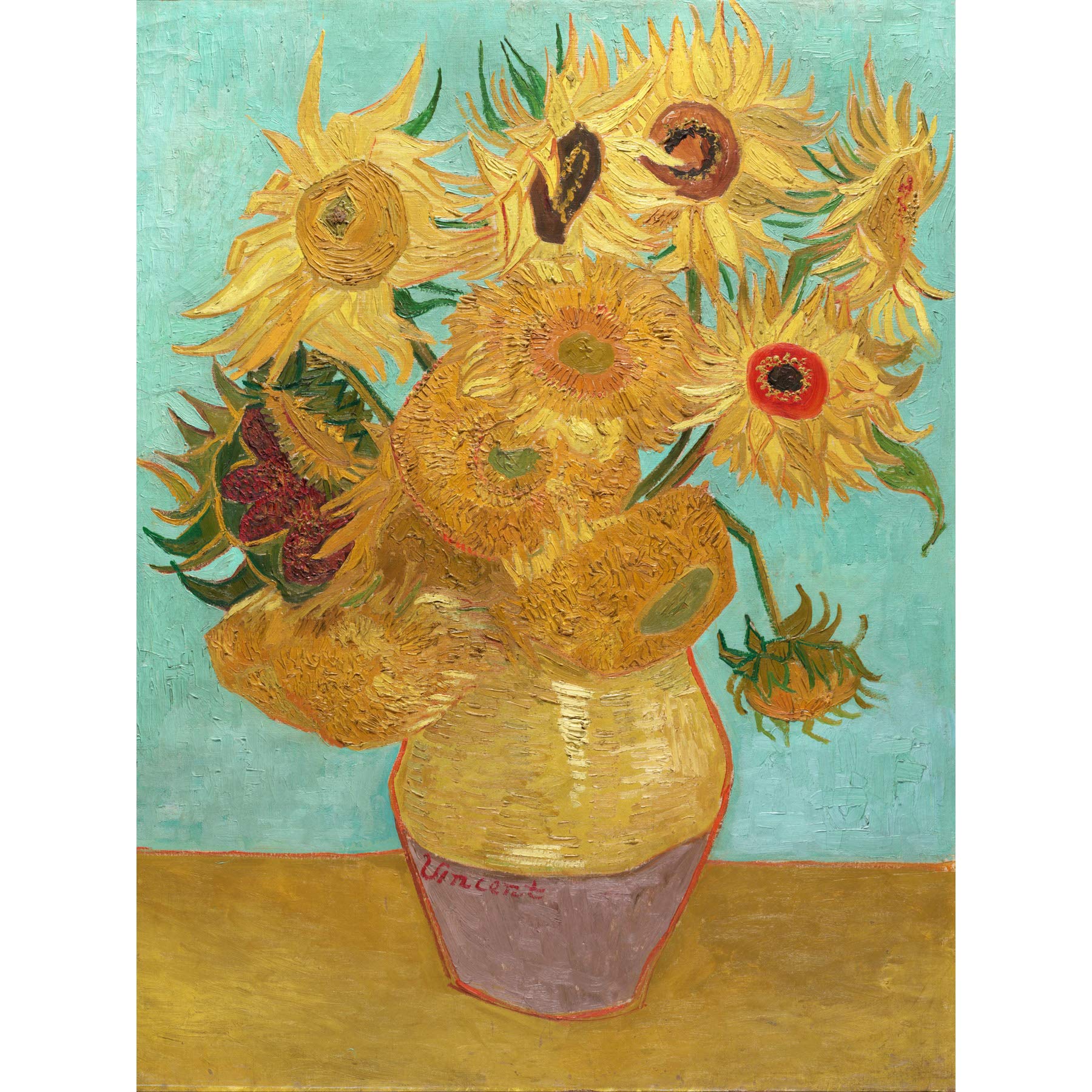 Vincent Willem Van Gogh Dutch Sunflowers Large Art Print Poster Wall Decor Premium Mural