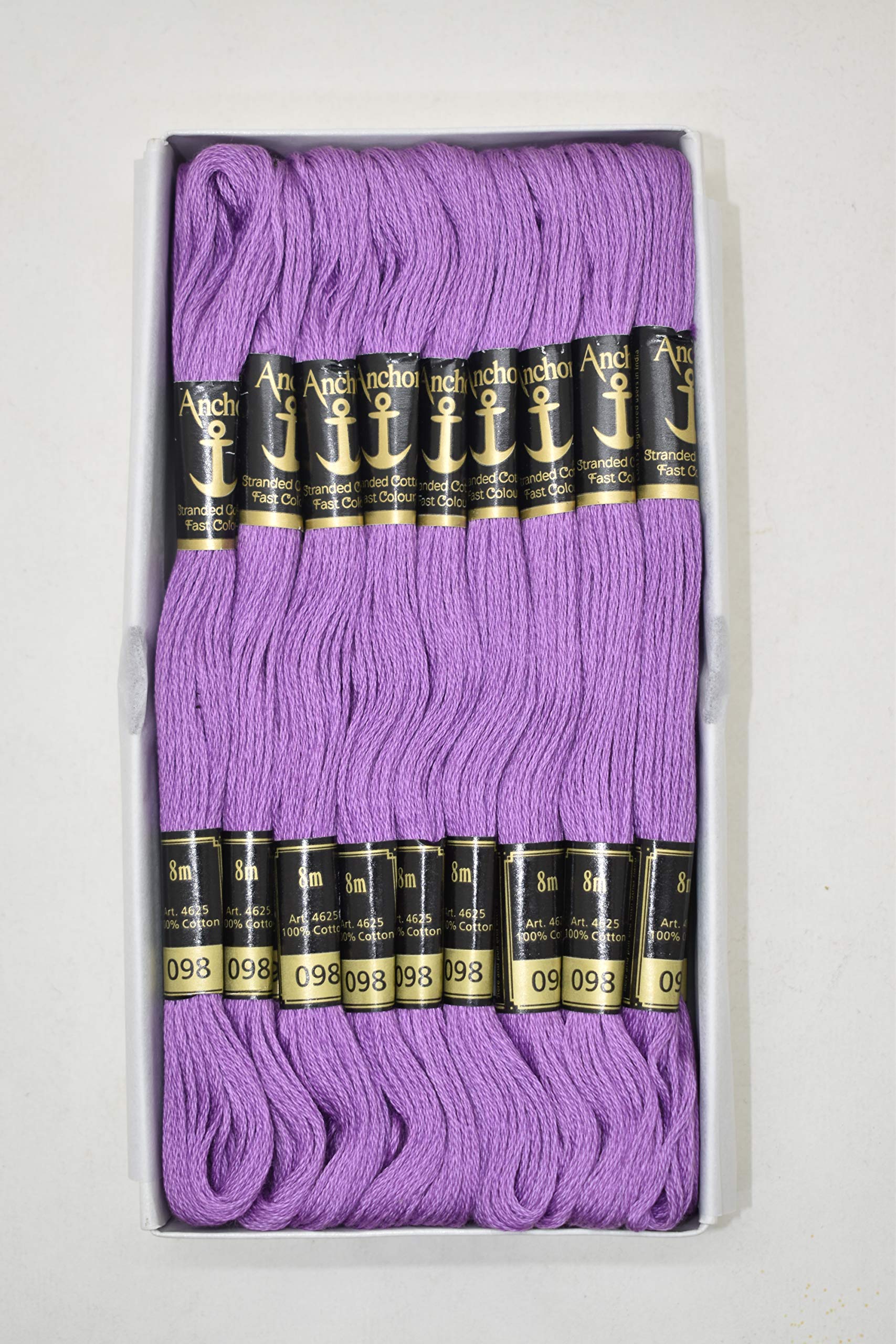 Anchor Thread Stranded Cotton Skiens Cross/Long Stitched Embroidery Threads (Set of 25 Pieces) (Shade no. 98)-image-32