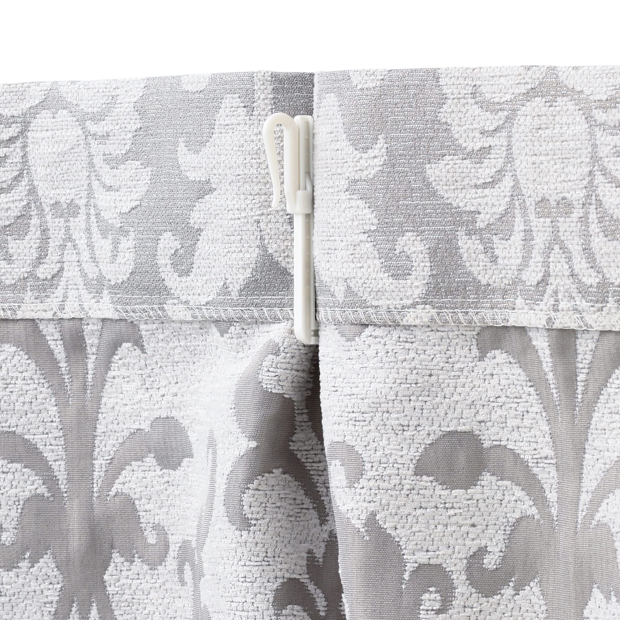 Francfranc モジュード ドレープカーテン グレー2個