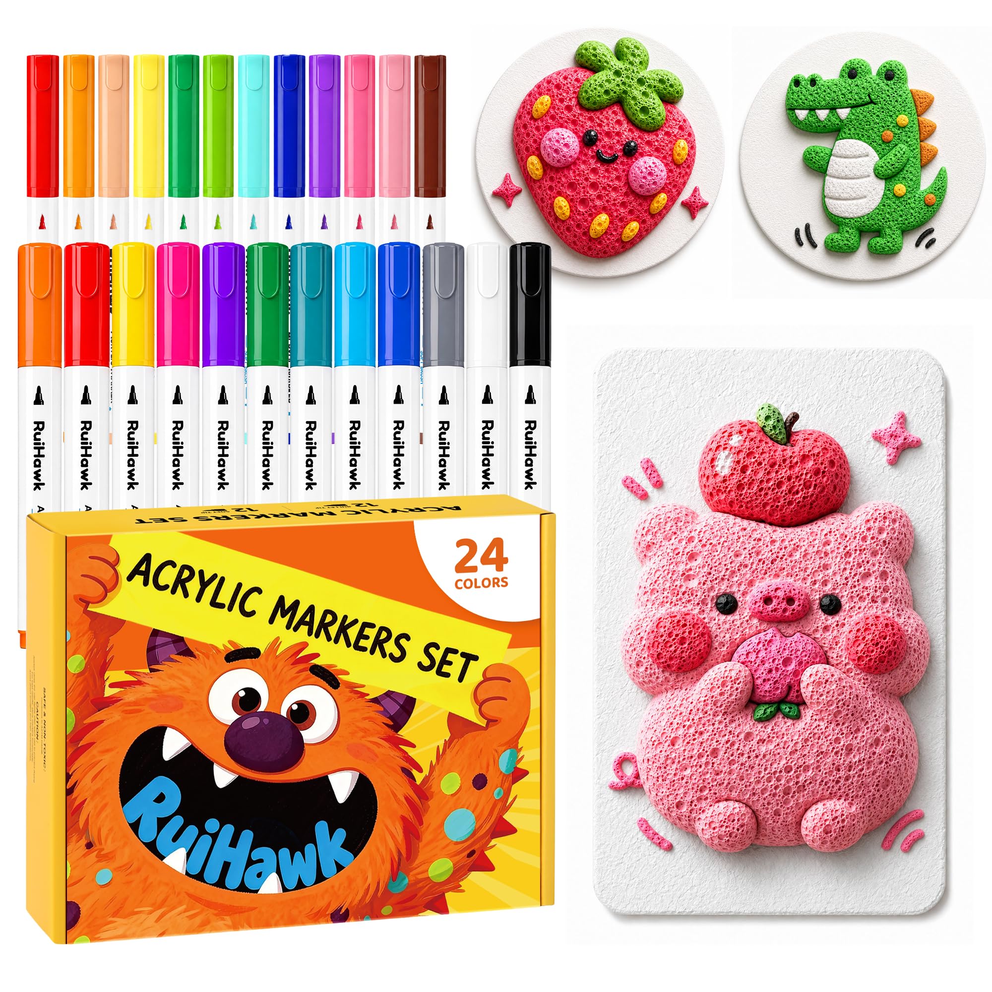 RuiHawk Kit Pittura 3D Puffy Paint — immagine 4 di 16