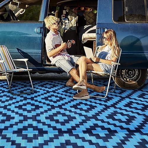 Miniatura 152 de SAND MINE - Alfombras reversibles, alfombra de pajillas de plástico, alfombra de área moderna, alfombra grande para suelo y exteriores, vehículos