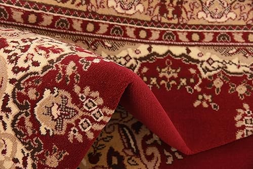 Vista 126 de Unique Loom Reza Collection- Alfombra, Polipropileno, Marrón Marrón/ marfil