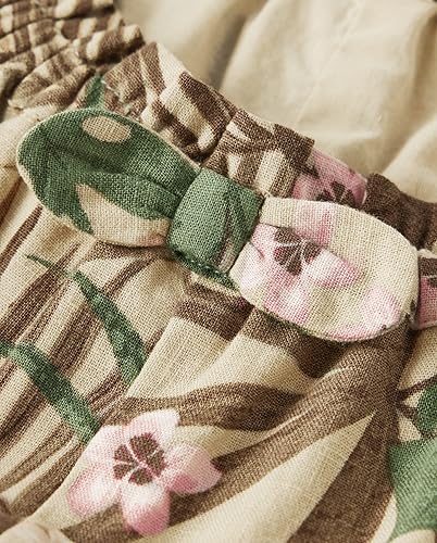 Miniatura 2 de Gymboree Pantalones cortos de lino con lazo frontal para niñas y niños pequeños