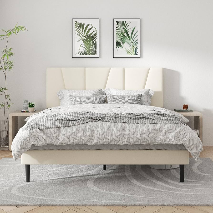 Amazon.com: CXVX Queen Size Platform Bed Frame with