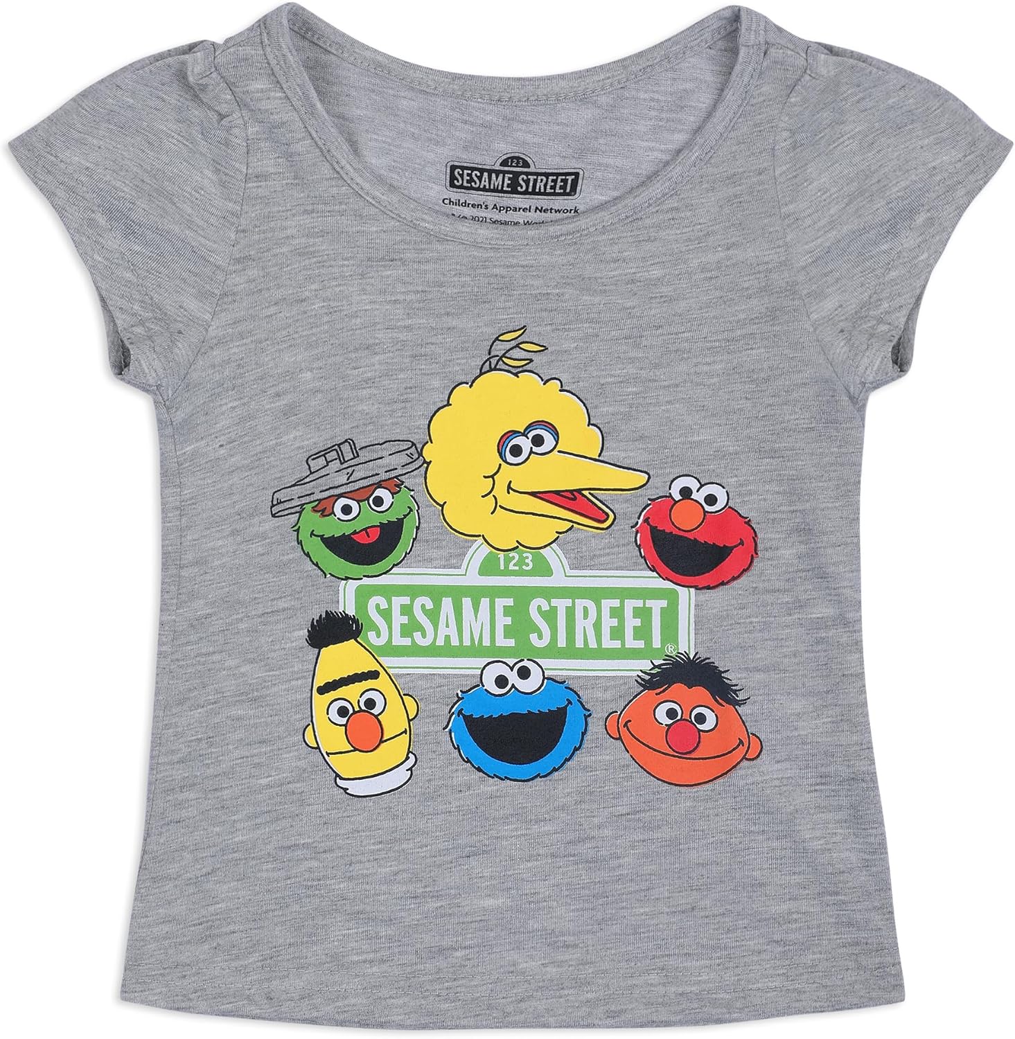 Sesame Street Elmo Girls 3 Pack Short Sleeve T-Shirt for Infant and Toddlers - Image 4