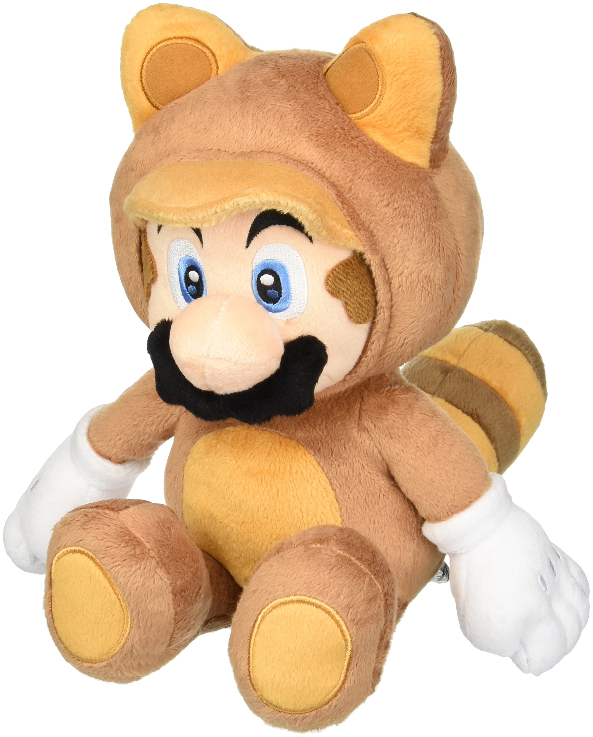 Sanei Mario Tanooki Mario Plush Toy, Medium, Multicolor