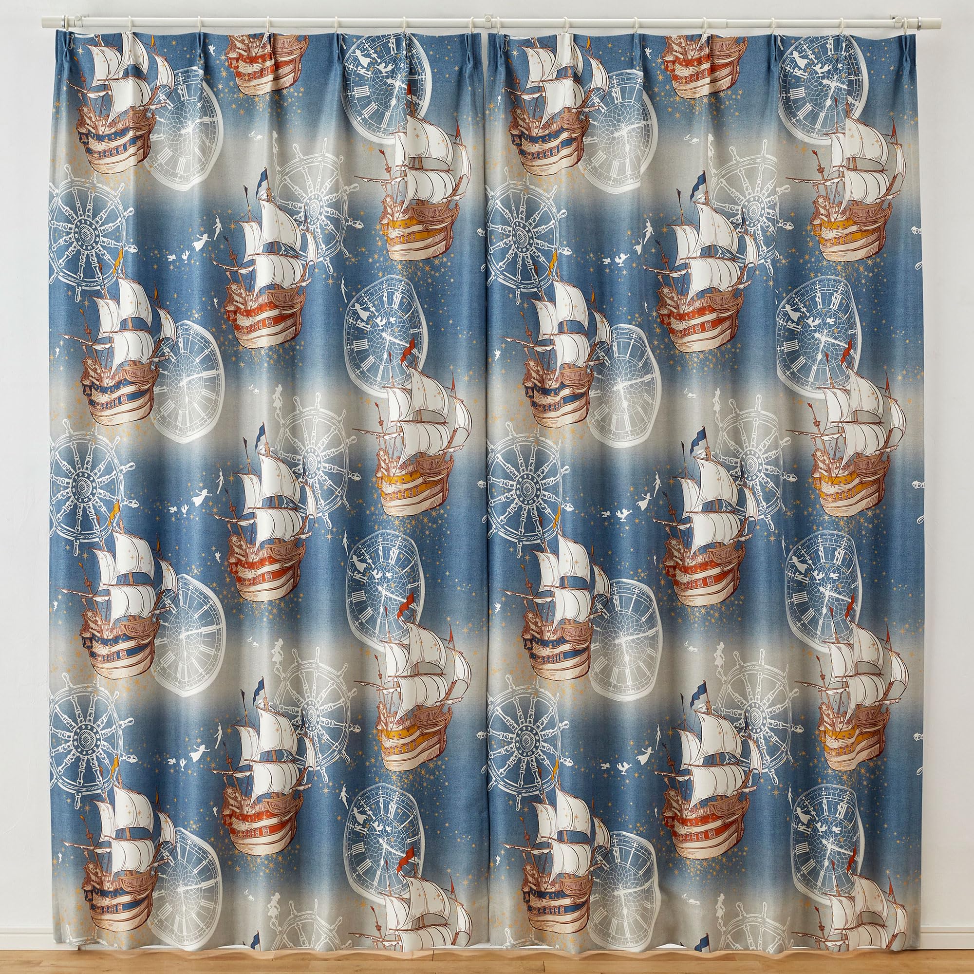 Amazon｜スミノエ ピーターパン フライインザスカイ カーテン ドレープ