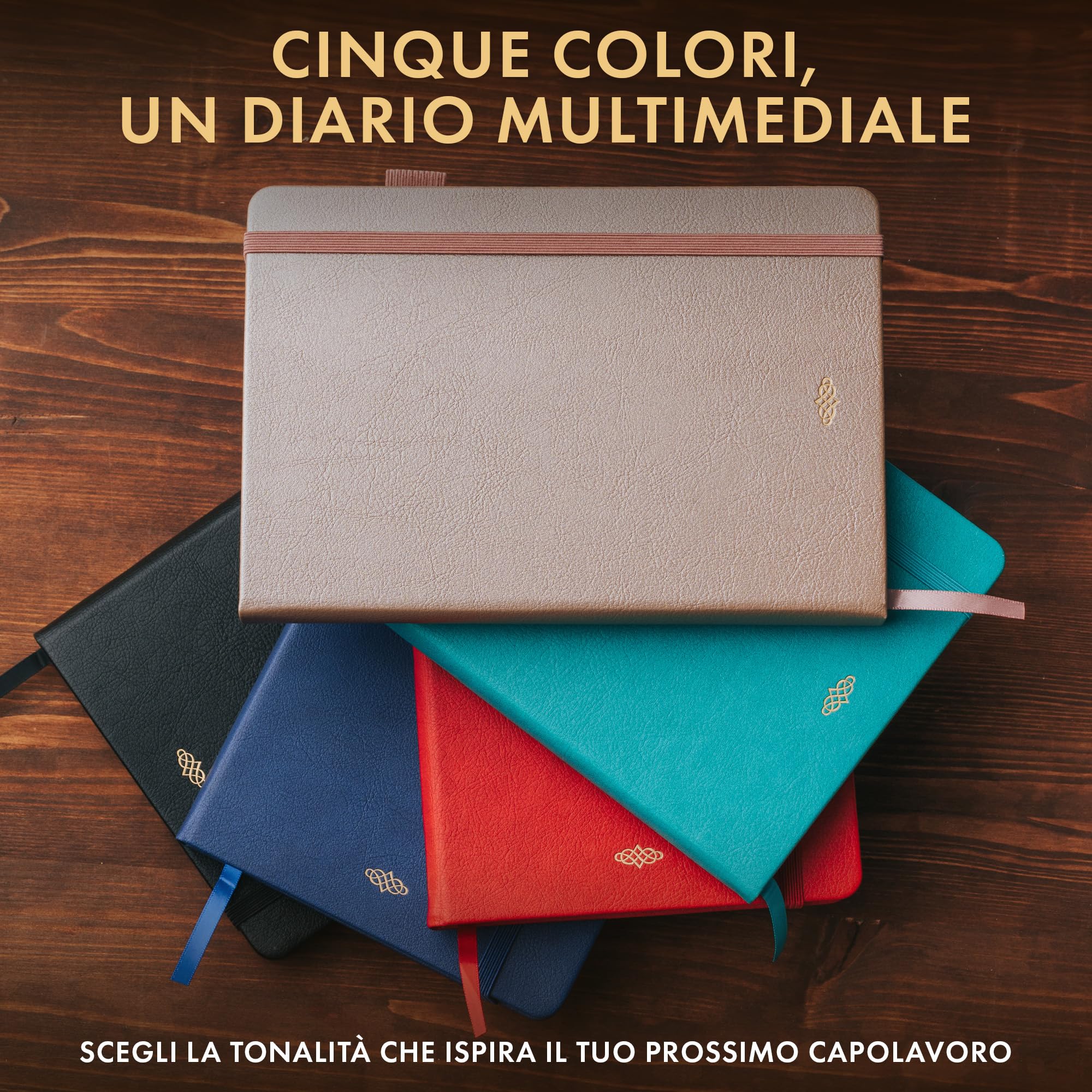 Wordsworth & Black Diario Mixed Media, 96 Pagine, Carta A5, Rosso