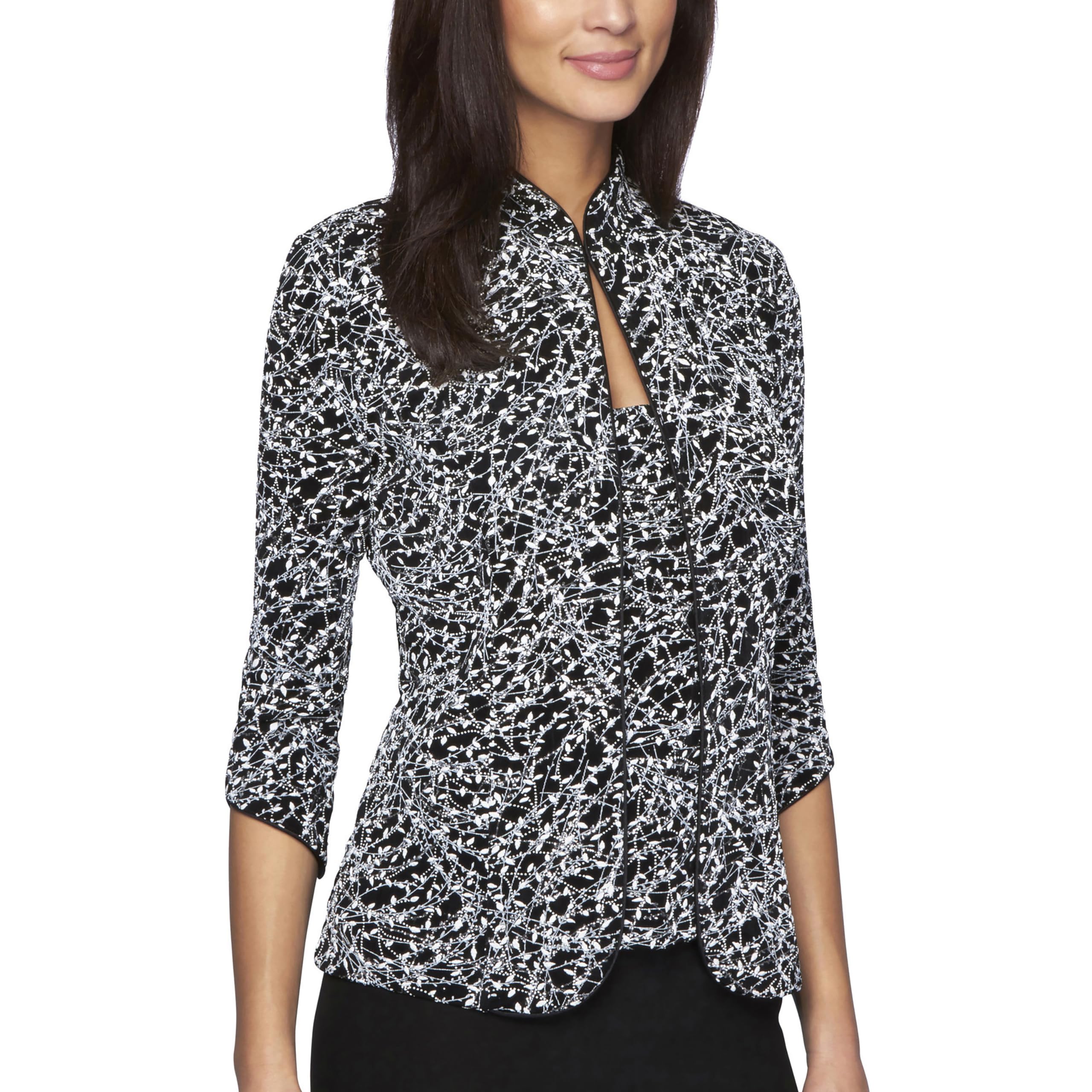 Alex Evenings Women's Top and Jacket Set
