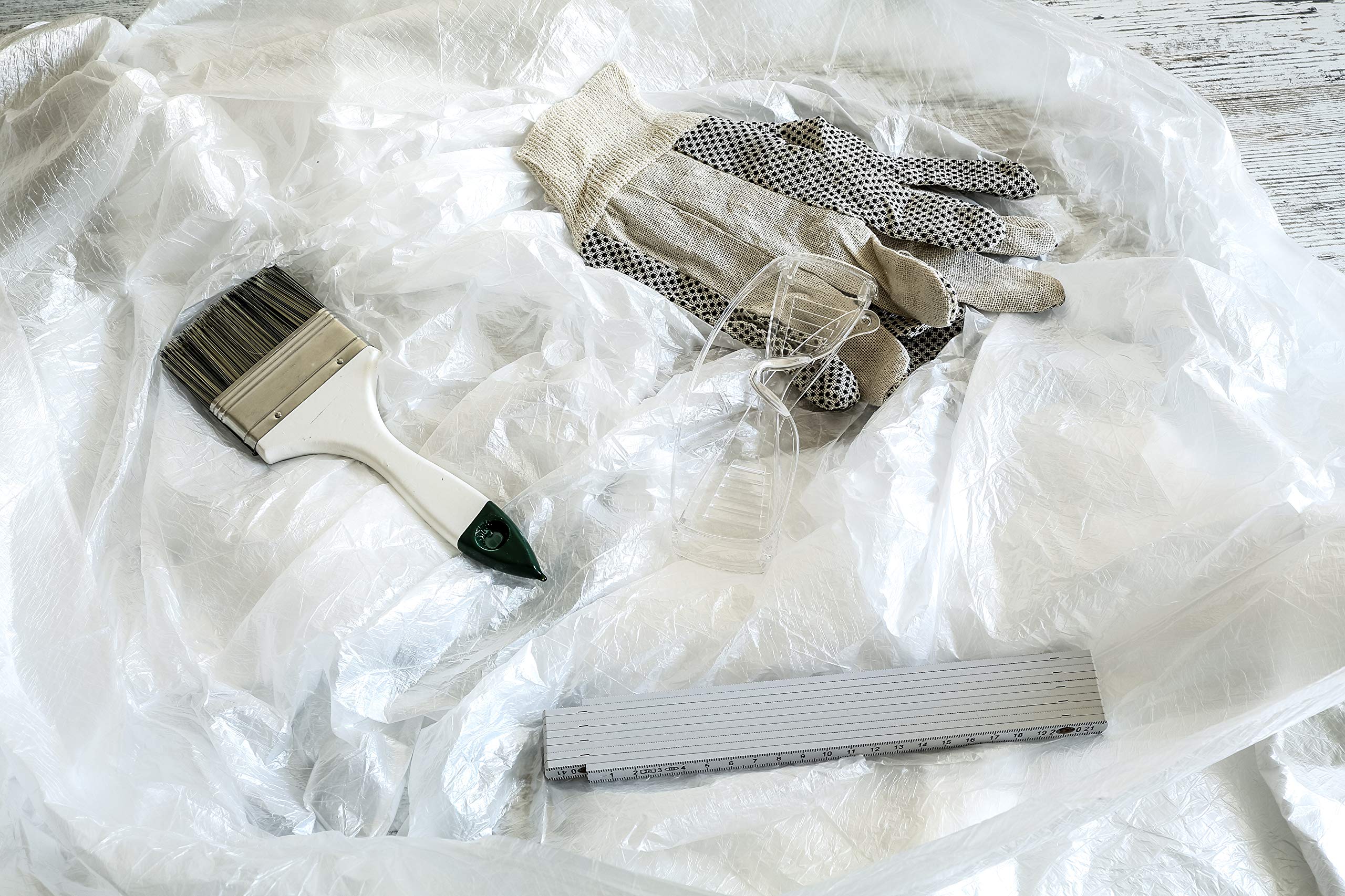 Pellicola Protettiva Per Pittore, 4 X 5 M, 10 My, Professionale, 10