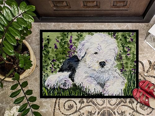 Miniatura 4 de Caroline's Treasures SS8840MAT - Tapete de perro pastor inglés antiguo, 18 x 27 pulgadas, tapete para puerta delantera, interior y exterior, para