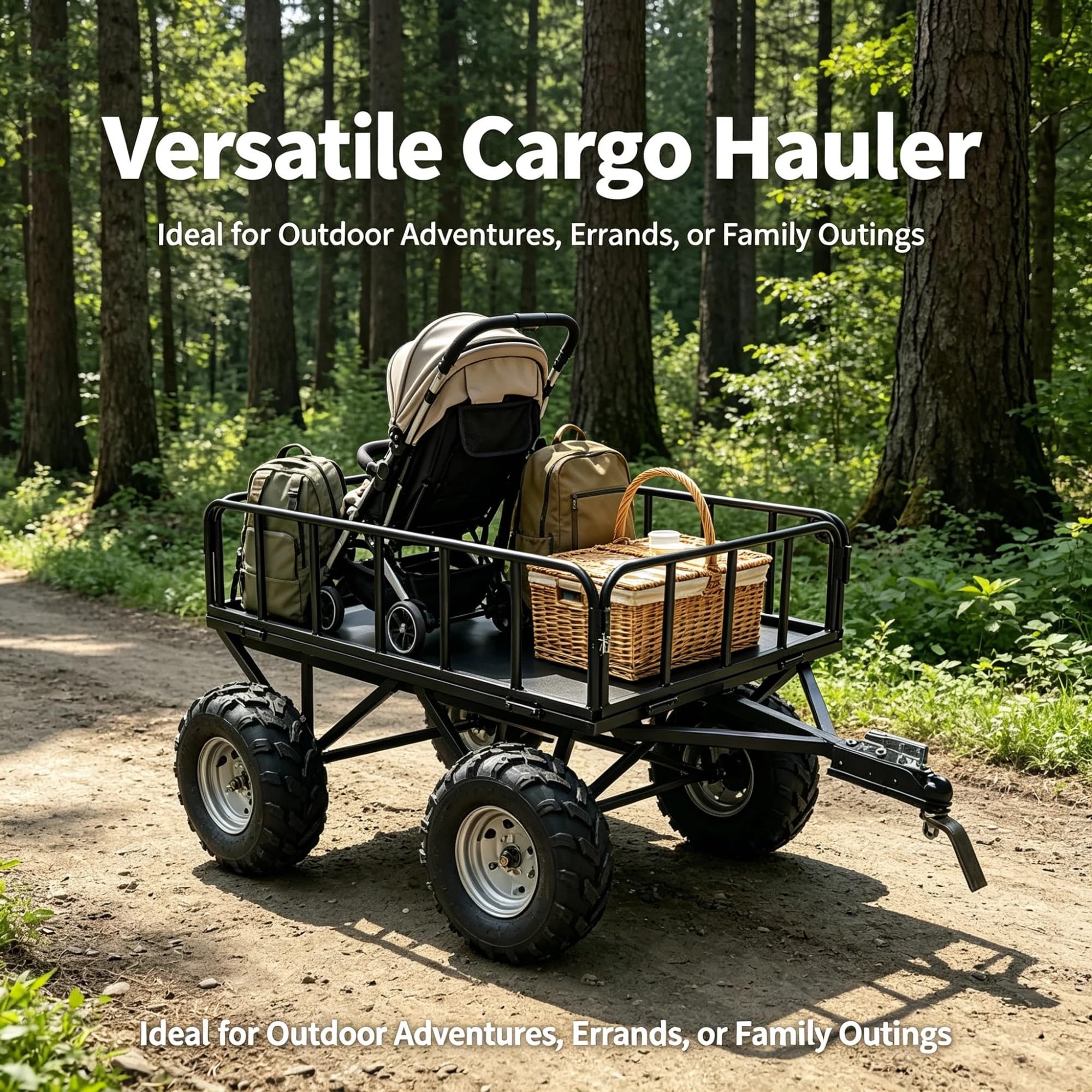 Remorque de Vélo à Roue Unique – Transporteur Tout-Terrain pour Vélos Électriques et Voyages
