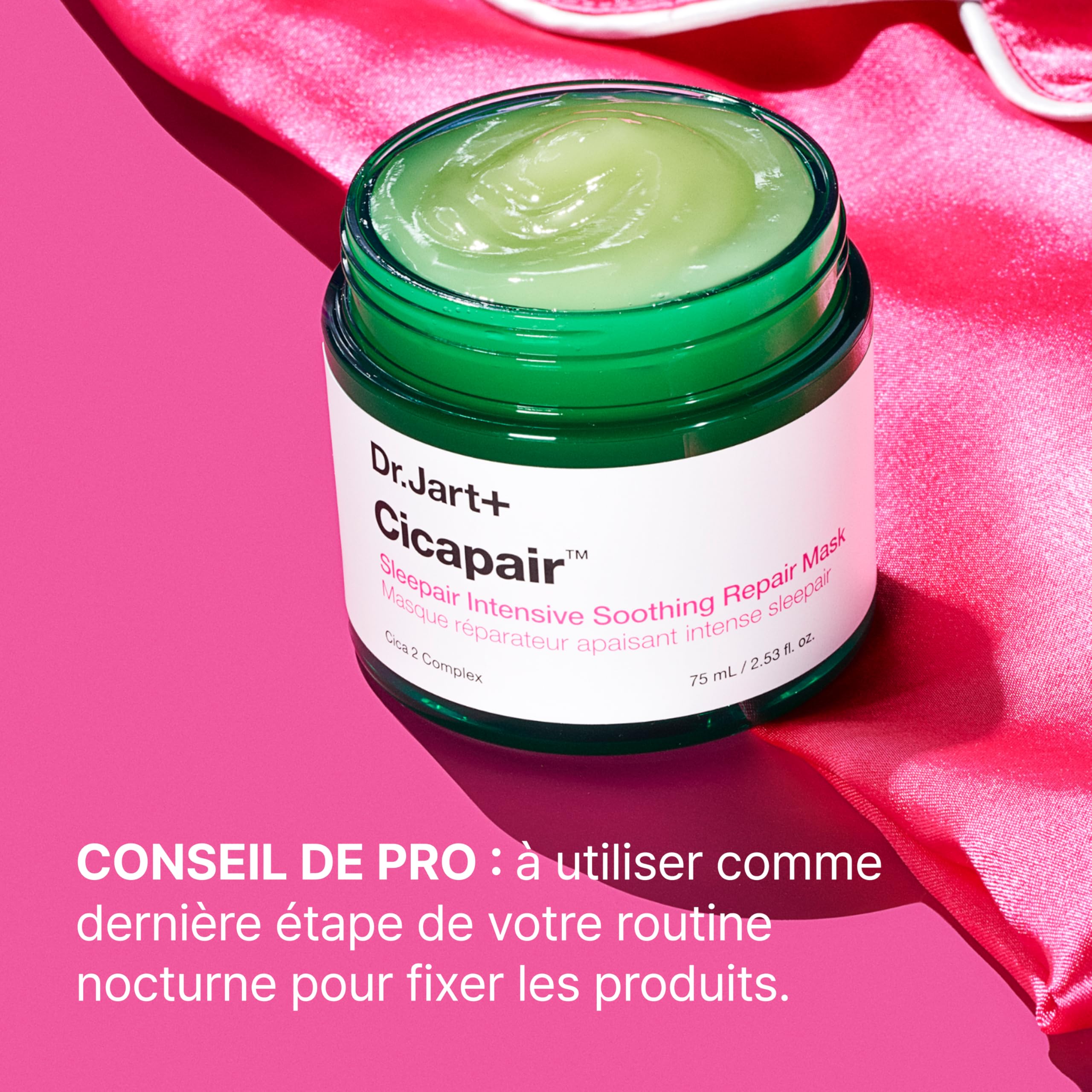 Dr.Jart+ Cicapair Sleepair Masque de Nuit Réparateur Intensif au Centella Asiatica | Réparation de la Barrière Cutanée | Soin de la peau coréen, 75 ml