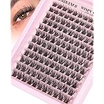Goddvenus Wispy Lash Clusters Natural Eyelashes Cluster Fluffy Lashes Clusters CD Curl Cluster Eyelash Extensions DIY Individual Lashes Extension (10-16mm 132pcs)