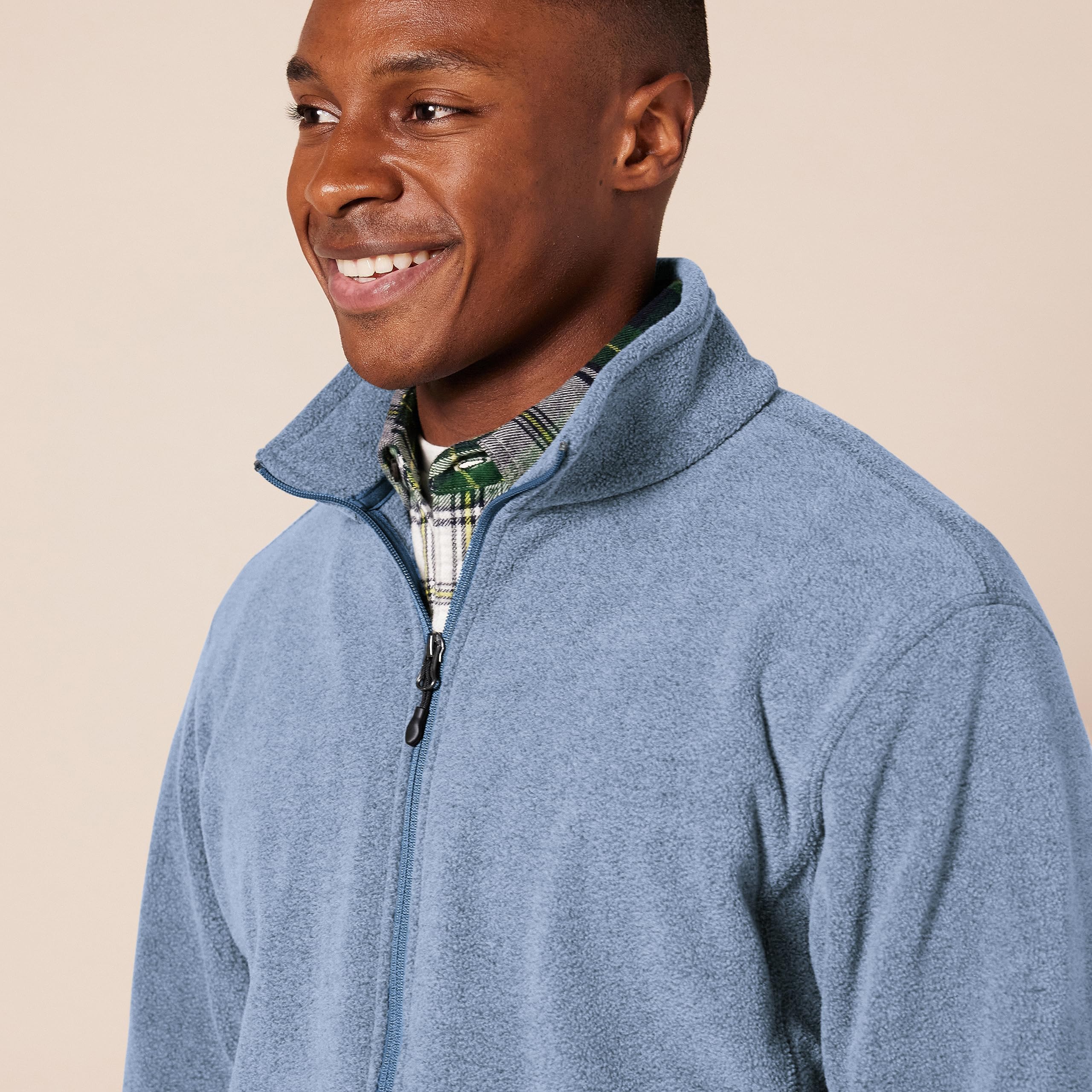 Amazon Essentials Men's Full-Zip Fleece Jacket (Available in Big & Tall)