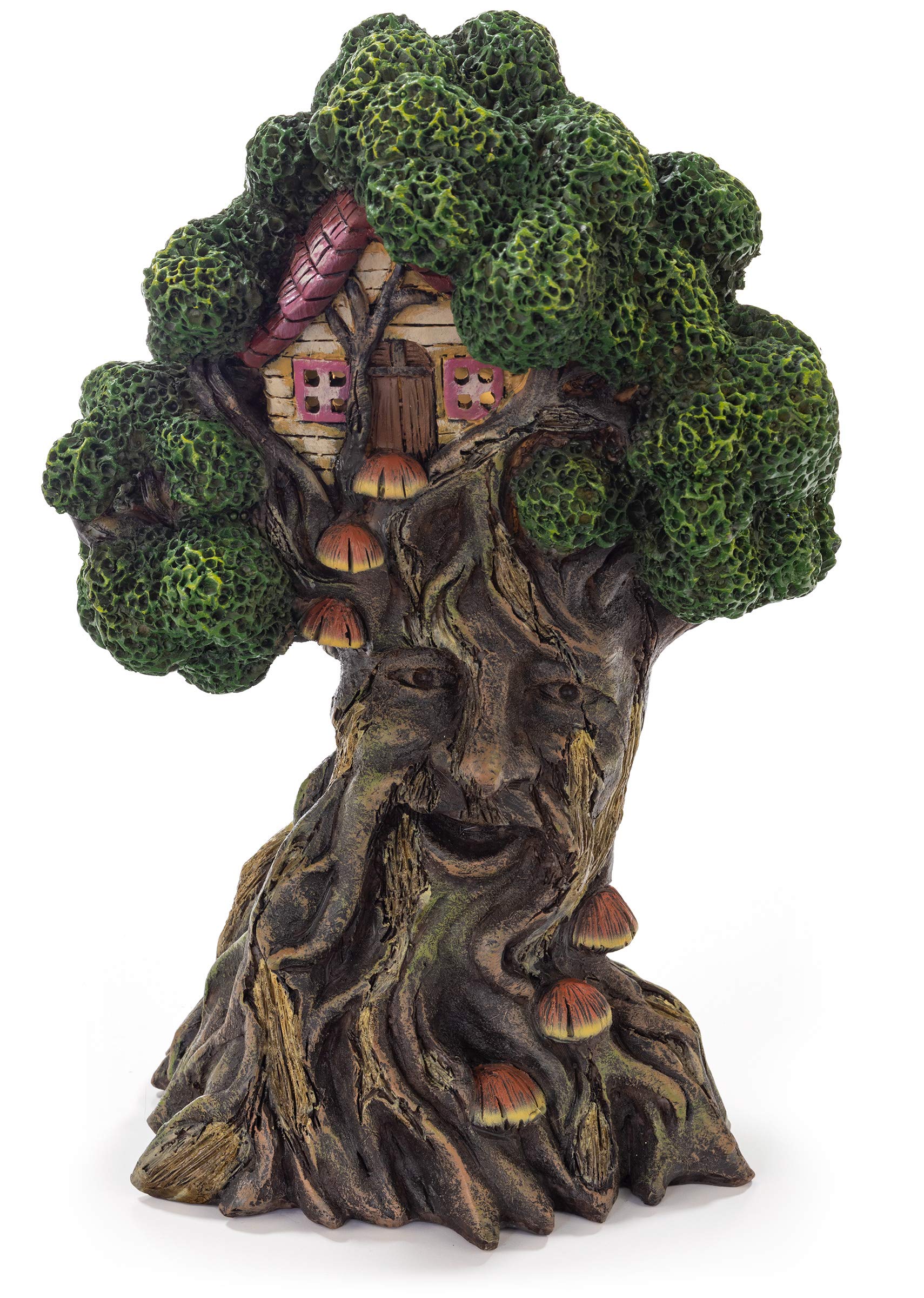 Vintage LED Glowing Tree With 6 Cardinals & Berries | Battery-Operated Tabletop Decor For Christmas Halloween