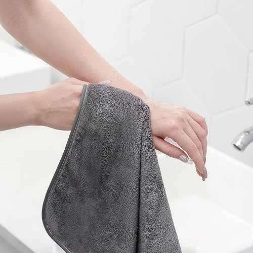 Miniatura 5 de Oversize Bath Towel Set, 60 x 30 in, 8 Piece Towel Set for Bathroom, Super Absorbent, Quick Dry Microfiber Bath Towels (Orange)