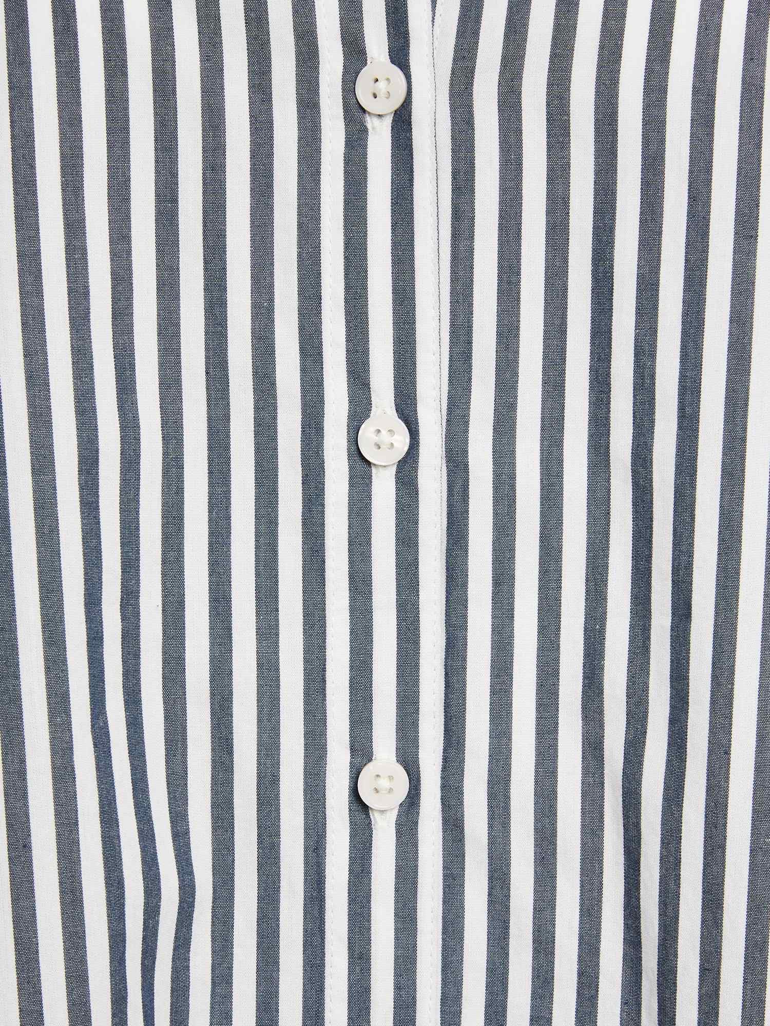 Marks & Spencer Donna a Righe Puro Cotone con Colletto Camicia – vestibilità Regolare