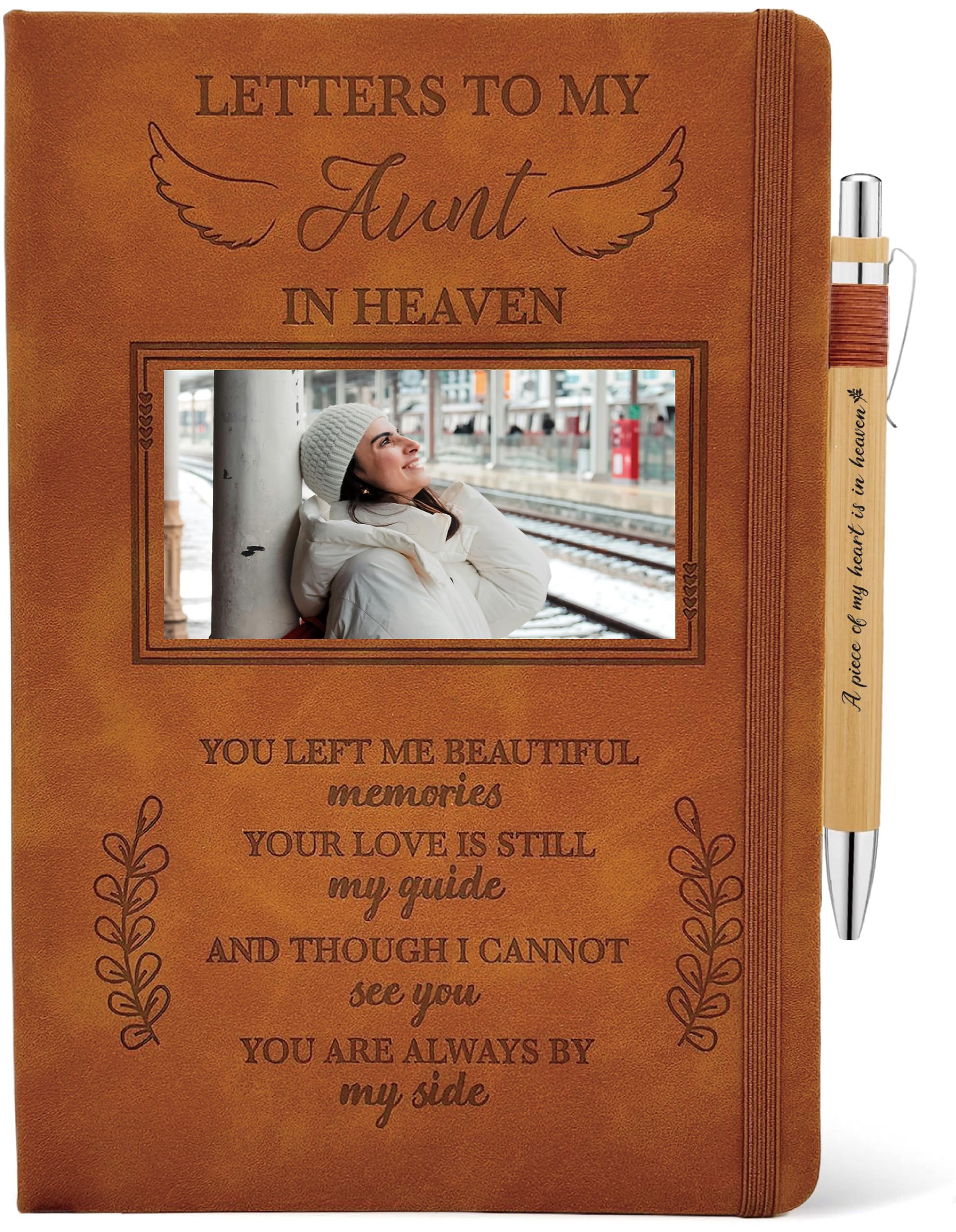 Letters To My Aunt In Heaven Journal 200 Pages Notebook A5 Lined with Window in Cover, In Loving Memory of Aunt, Memorial Sympathy Condolence Remembrance Grieving Gifts for Loss of Aunt