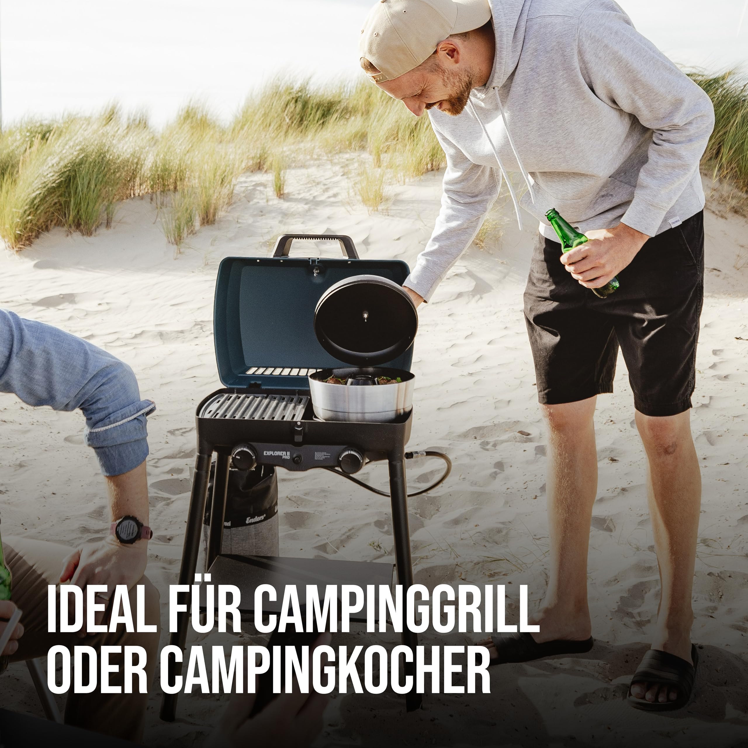 Enders® Mobiler Camping-Backofen VAMO™ - Minibackofen für vielseitiges Backen und Garen beim Camping; mit 2,3 Litern Fassungsvermögen und integriertem Thermometer für perfekte Ergebnisse