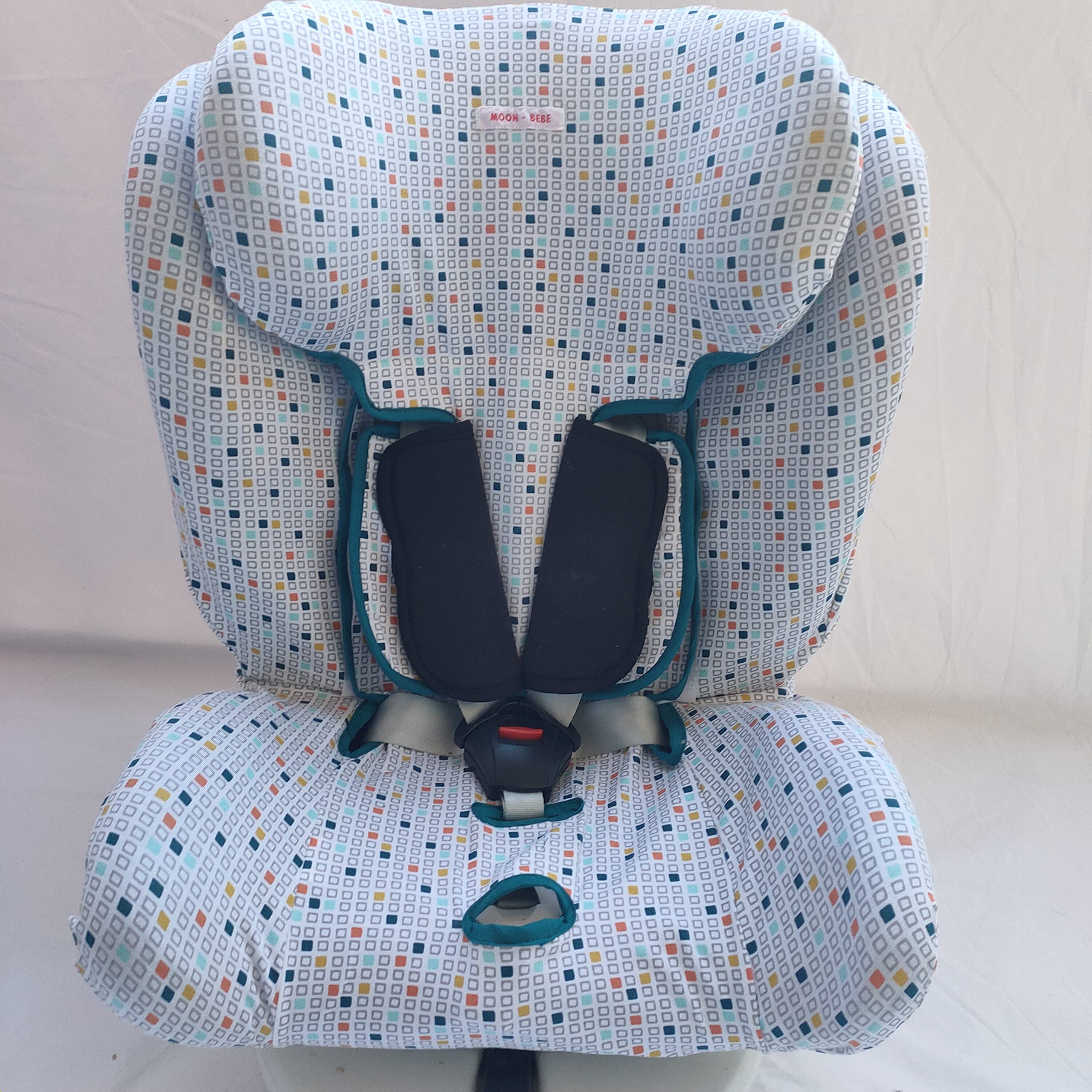 moon-bebe Funda Compatible con para Star Ibaby - Silla de Coche Grupo 0+/1/2/3 Baby Auto Fix NOE (Blanco)