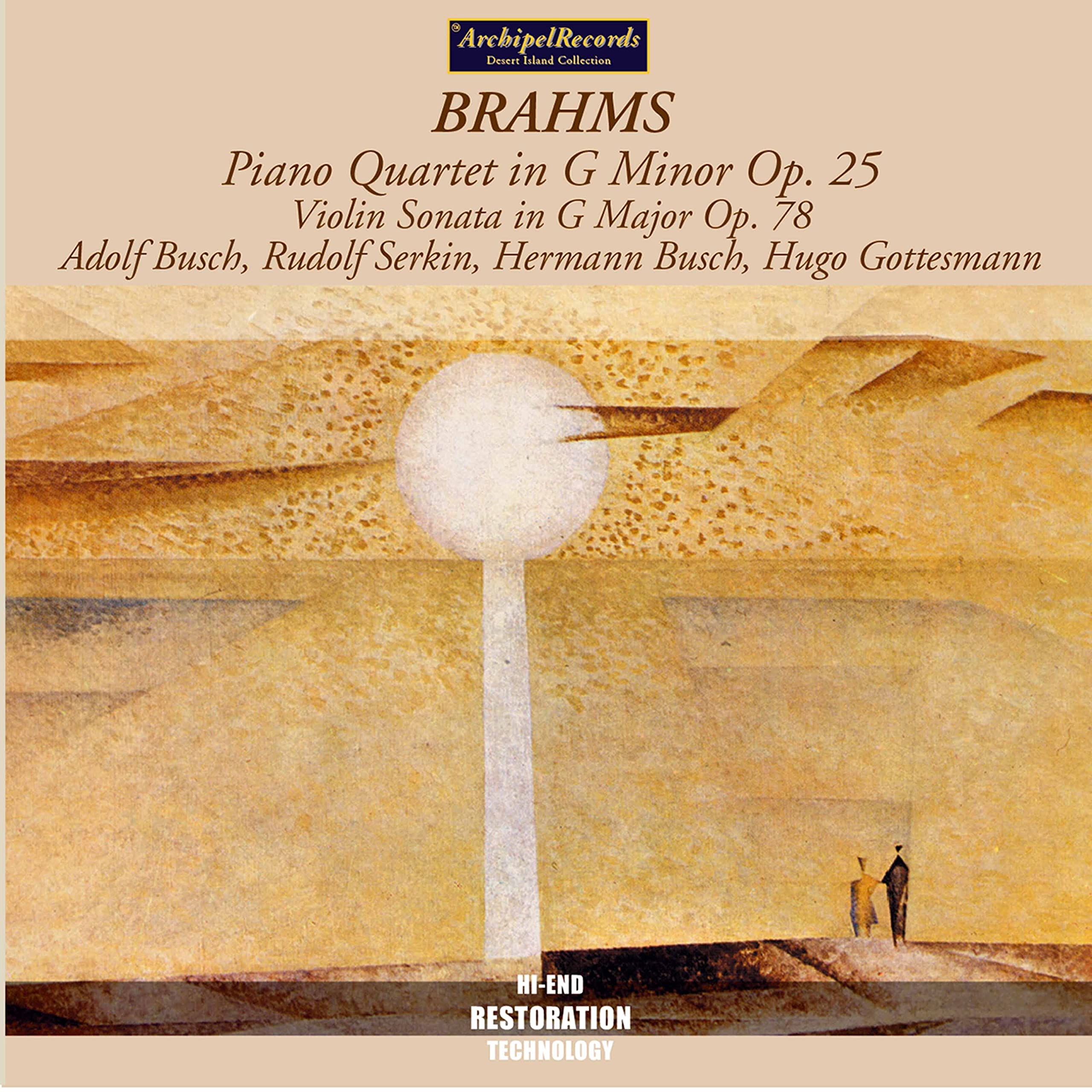 BRAHMS - PIANO QUARTET OP 25 - VIOLIN SONATA - BUSCH - SERKIN - GOTTESMANN
