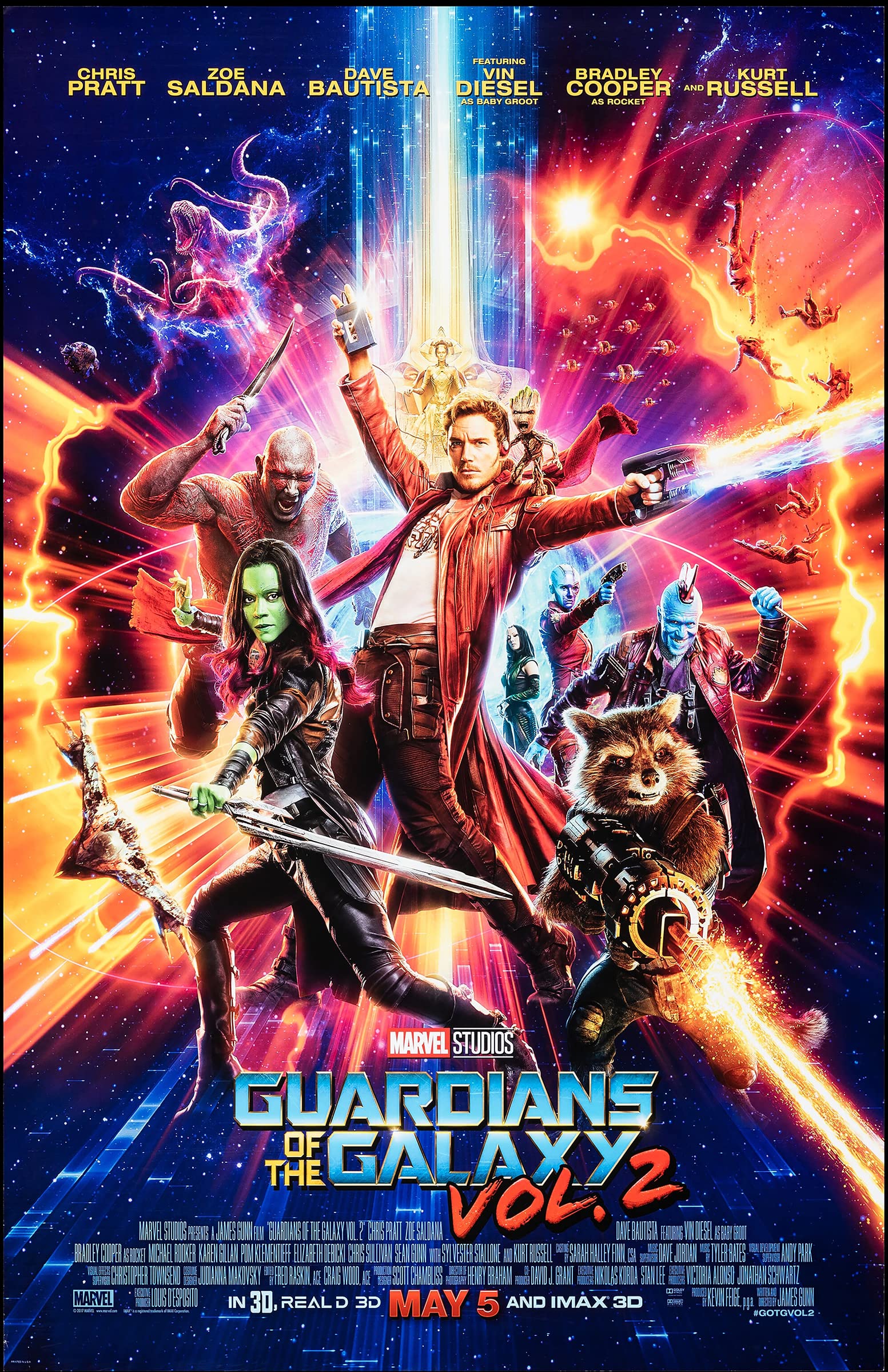 Amazon.com: Guardians of the Galaxy Vol 2 2017 Movie Poster