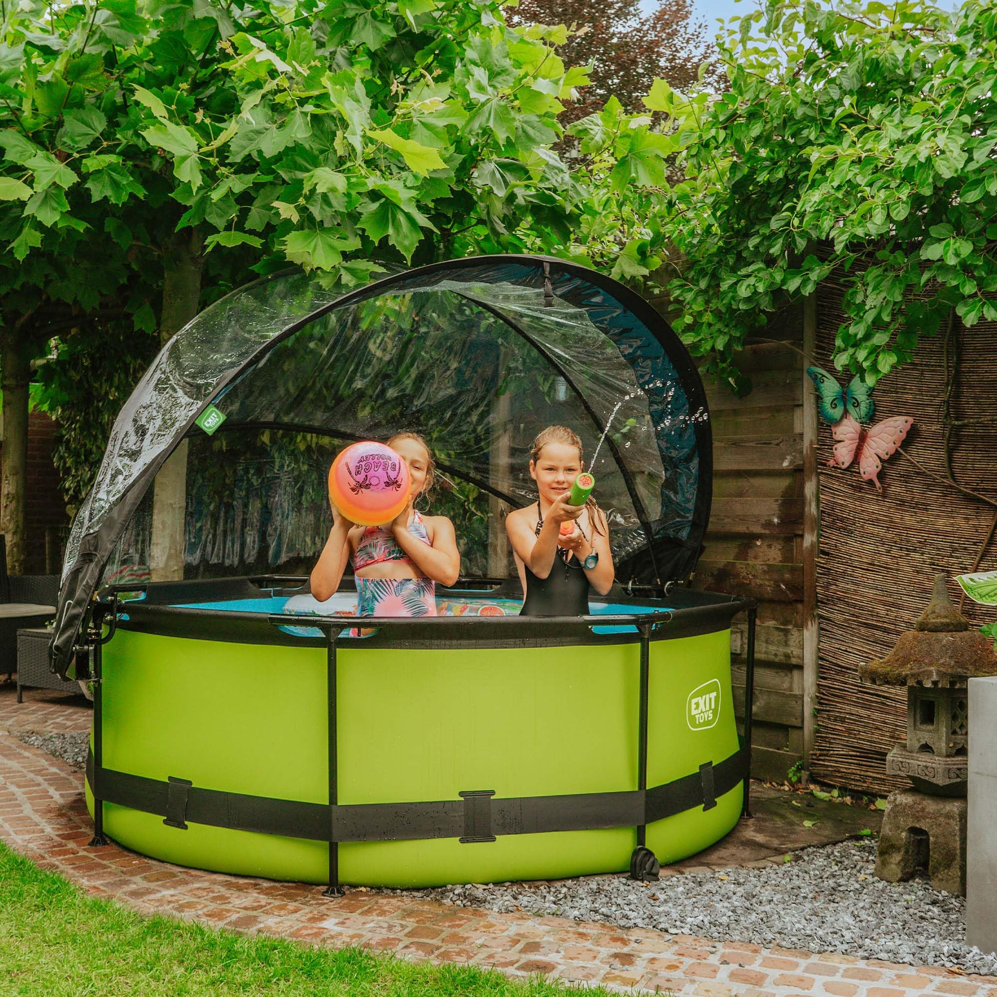 EXIT Toys Copertura per Piscina - ø488cm - Universale - Tettuccio rotondo multifunzionale - Adatto per piscine rotonde - ø475 - ø495cm : EXIT Toys