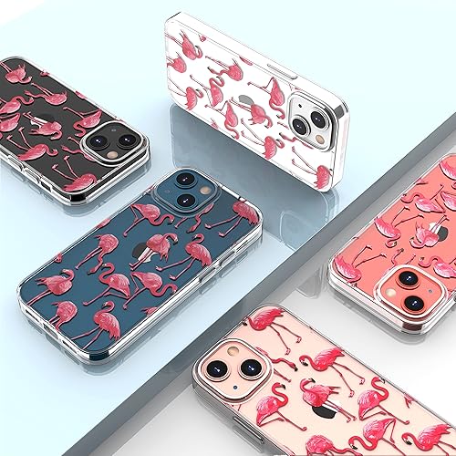 Miniatura 6 de Funda diseñada para iPhone 13 de 6.1 pulgadas, con protector de pantalla de vidrio templado + protector de lente de cámara transparente con diseño