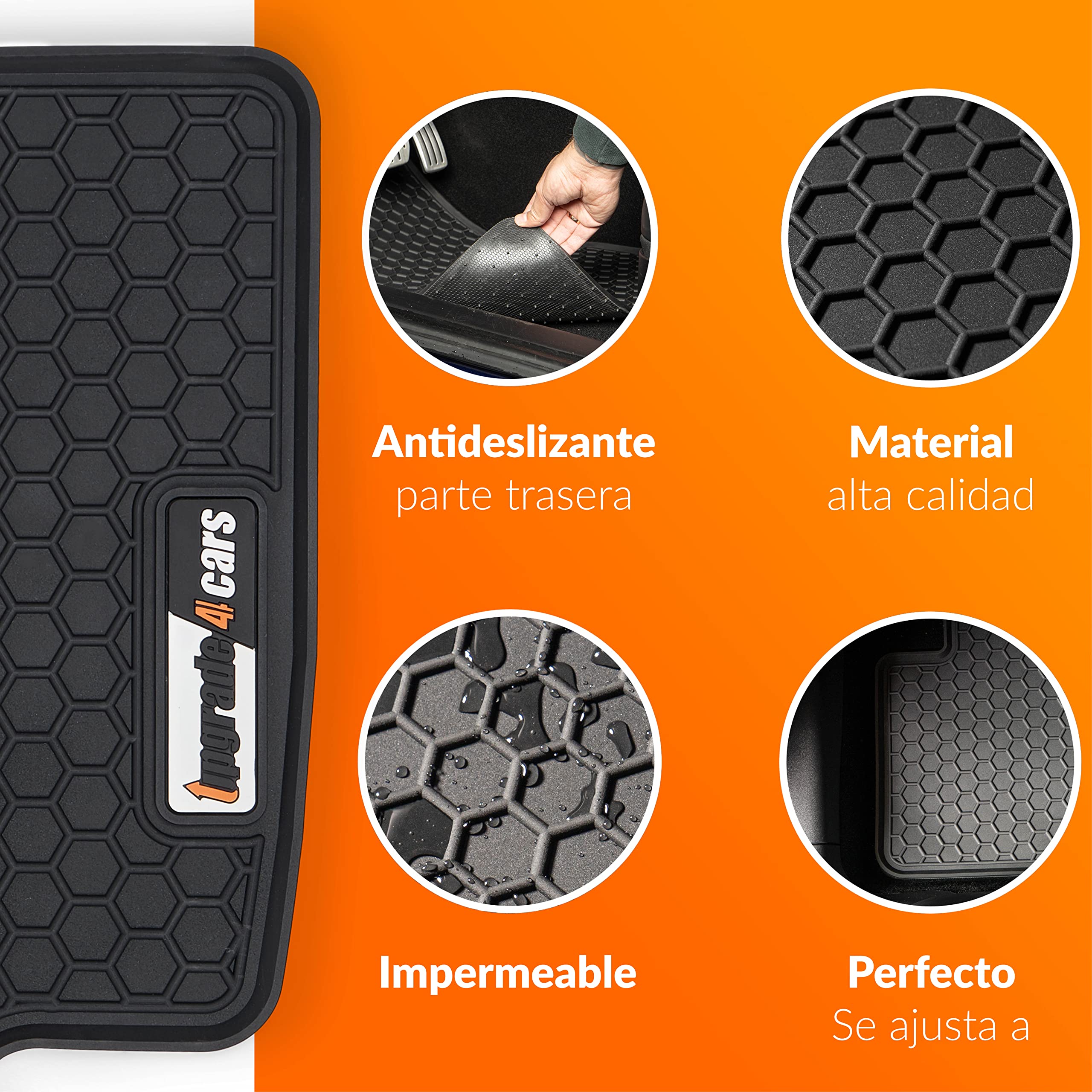 Upgrade4cars Alfombrillas Coche Compatible con Tesla Model 3 Accesorios