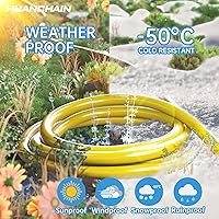 Vista 6 de HUANCHAIN Cable de extensión para interiores y exteriores, 50 pies, impermeable, calibre 16/3, flexible, resistente, cable de extensión