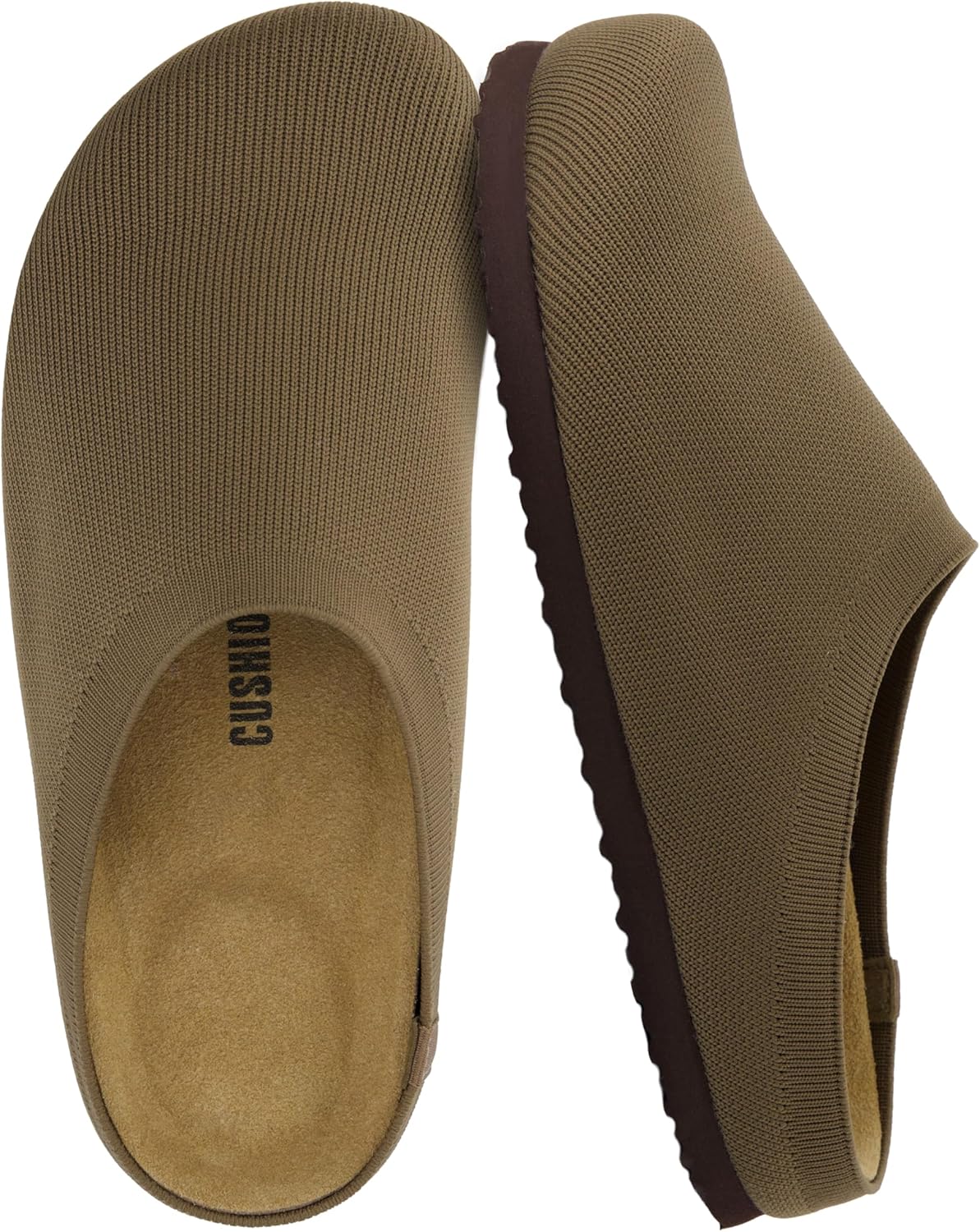 CUSHIONAIRE Women's Sils Knit Cork Footbed Clog with +Comfort