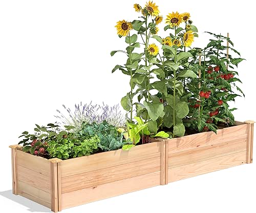 Greenes Fence Premium Cedar Raised Garden Bed, 2' x 8'